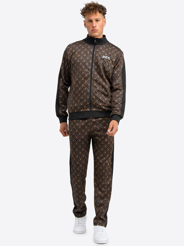 BENLEE 190798 Art Deco Jogginganzug Schwarz/ Gold