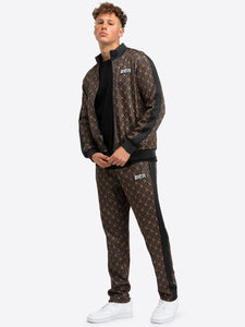 BENLEE 190798 Art Deco Jogginganzug Schwarz/ Gold