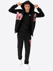BENLEE 190810 Mills Kapuzensweatjacke Schwarz