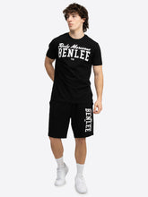 Laden Sie das Bild in den Galerie-Viewer, BENLEE 190817 Surry T-Shirt &amp; Shorts Set Schwarz
