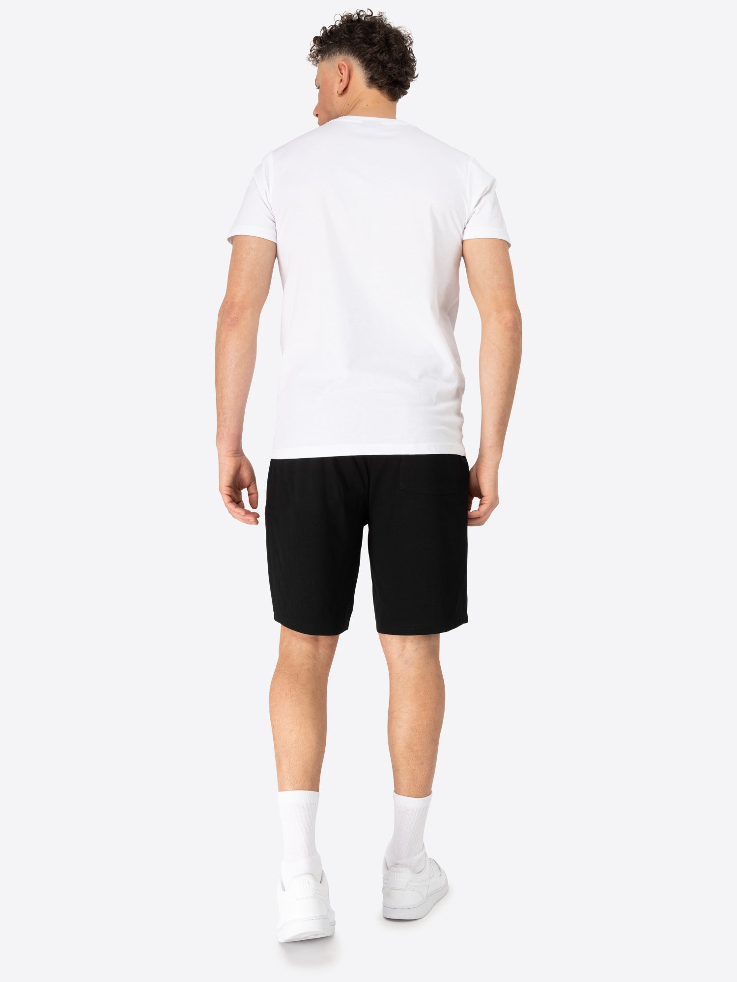 BENLEE 190818 Rees T-Shirt & Short Set Weiss/Schwarz