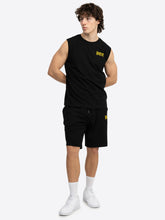 Laden Sie das Bild in den Galerie-Viewer, BENLEE 190819 Levant Singlet &amp; Shorts Set Schwarz
