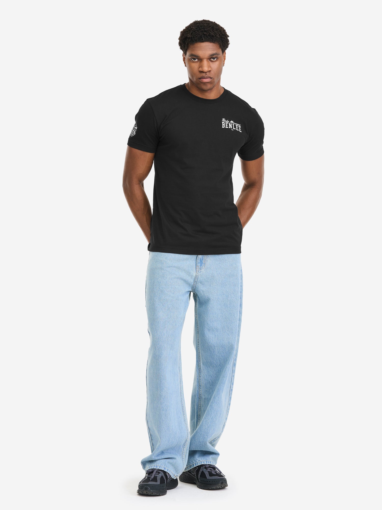 BENLEE Herren T-Shirt schwarz, normale Passform