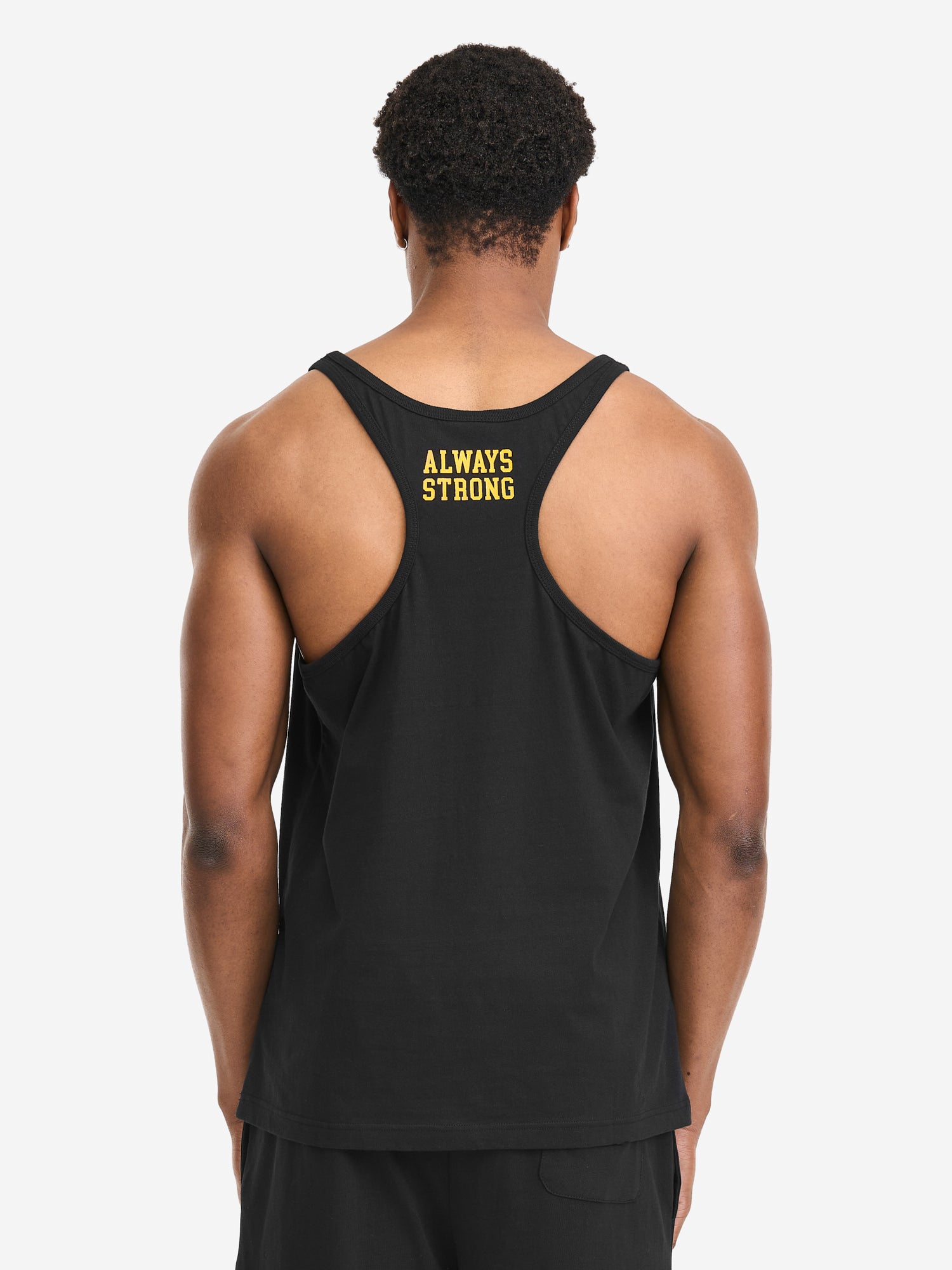 BENLEE Herren Singlet schwarz mit Logo-Druck