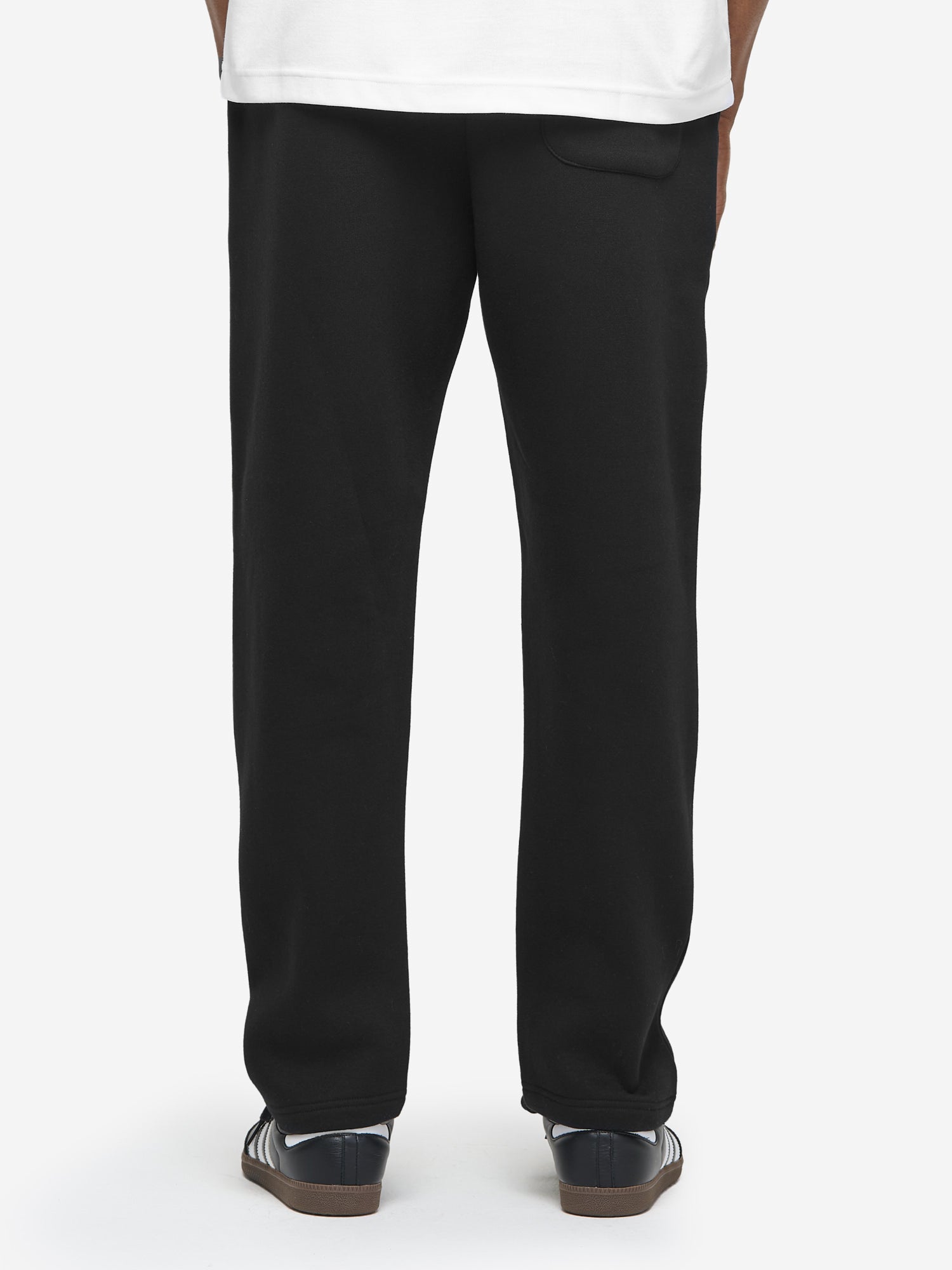 Schwarze BENLEE Herren Jogginghose in normaler Passform mit Vintage-Logo, Fleece, Baumwollmix