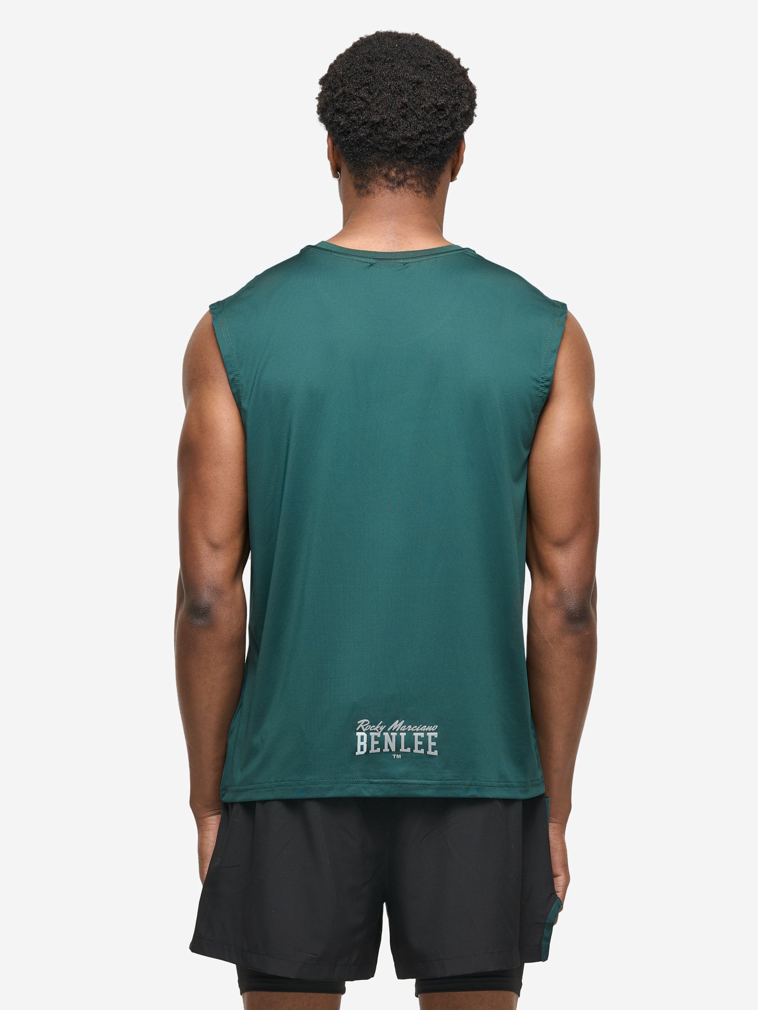 BENLEE Herren Singlet grün, ärmelloses T-Shirt mit Logo