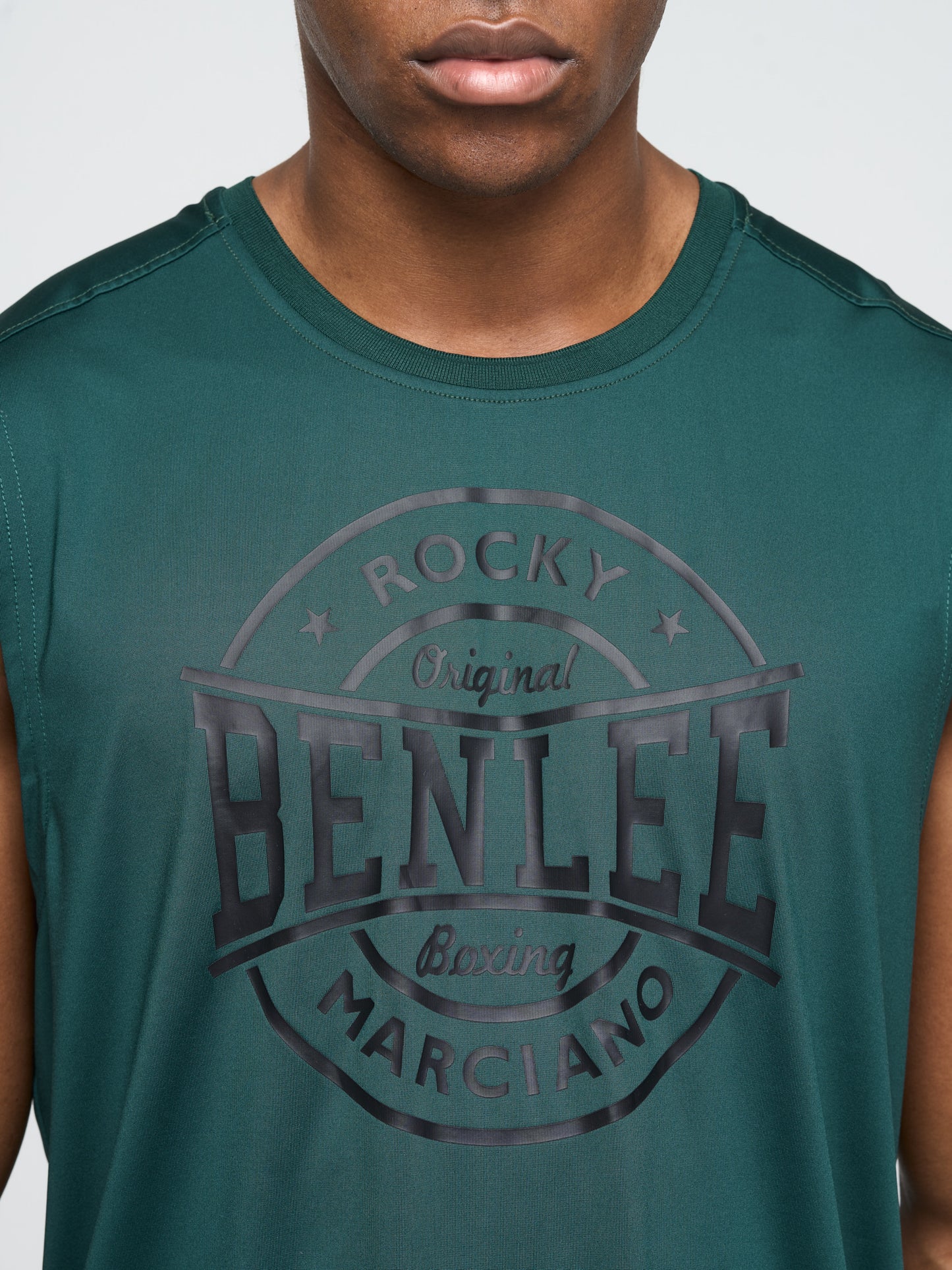 BENLEE Herren Singlet grün, ärmelloses T-Shirt mit Logo