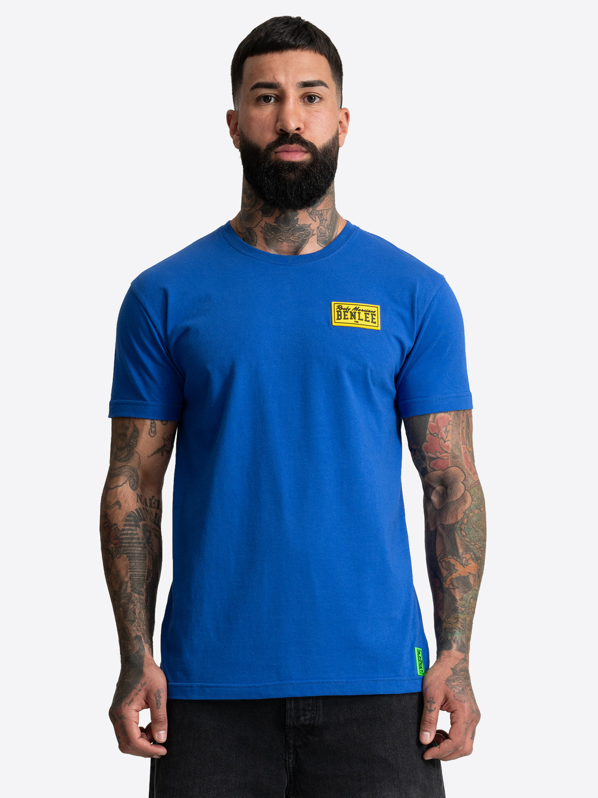 BENLEE Herren T-Shirt Blau normale Passform.