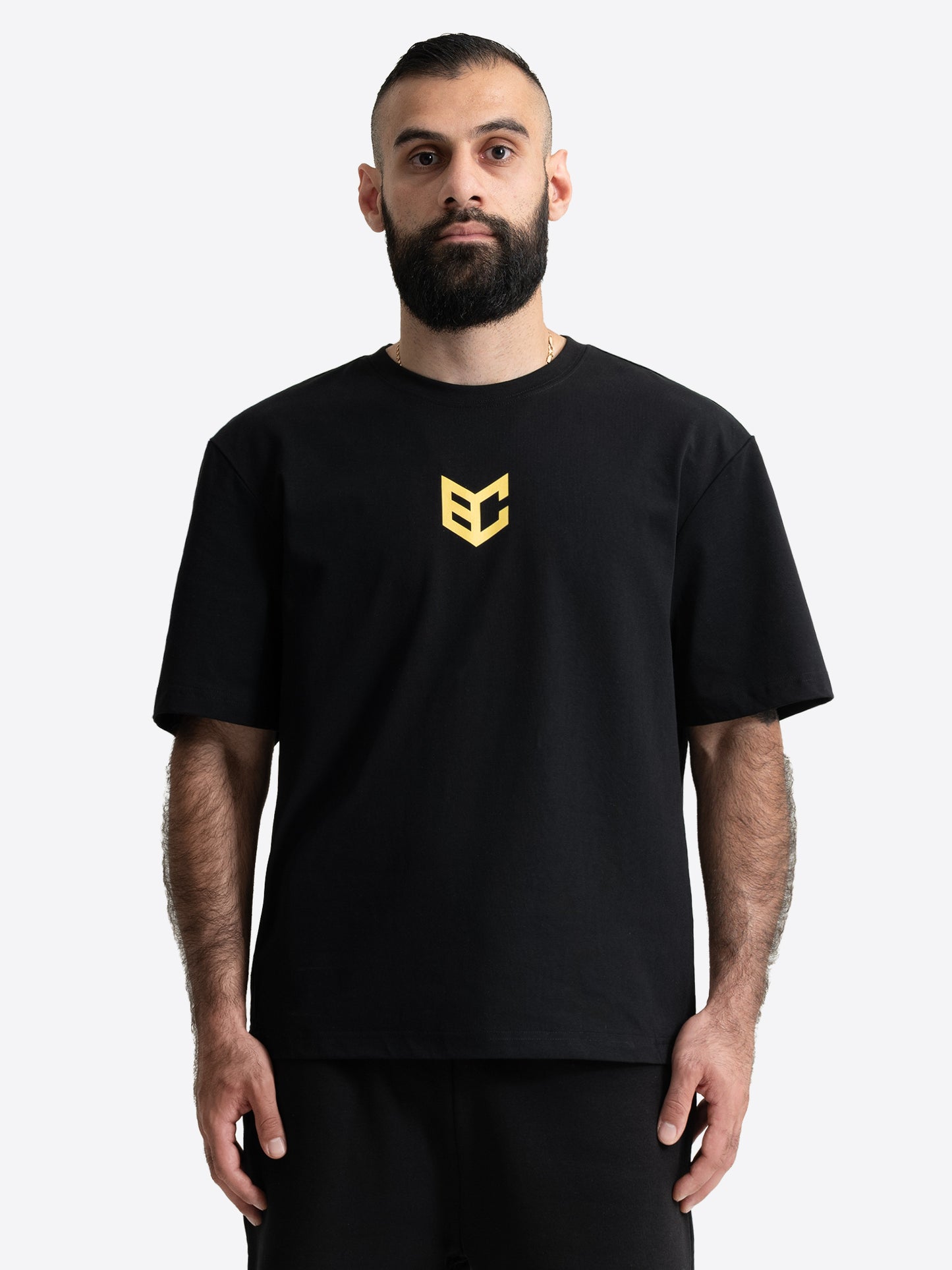 Schwarzes Benlee Herren T-Shirt mit kleinem Logo auf der Brust.