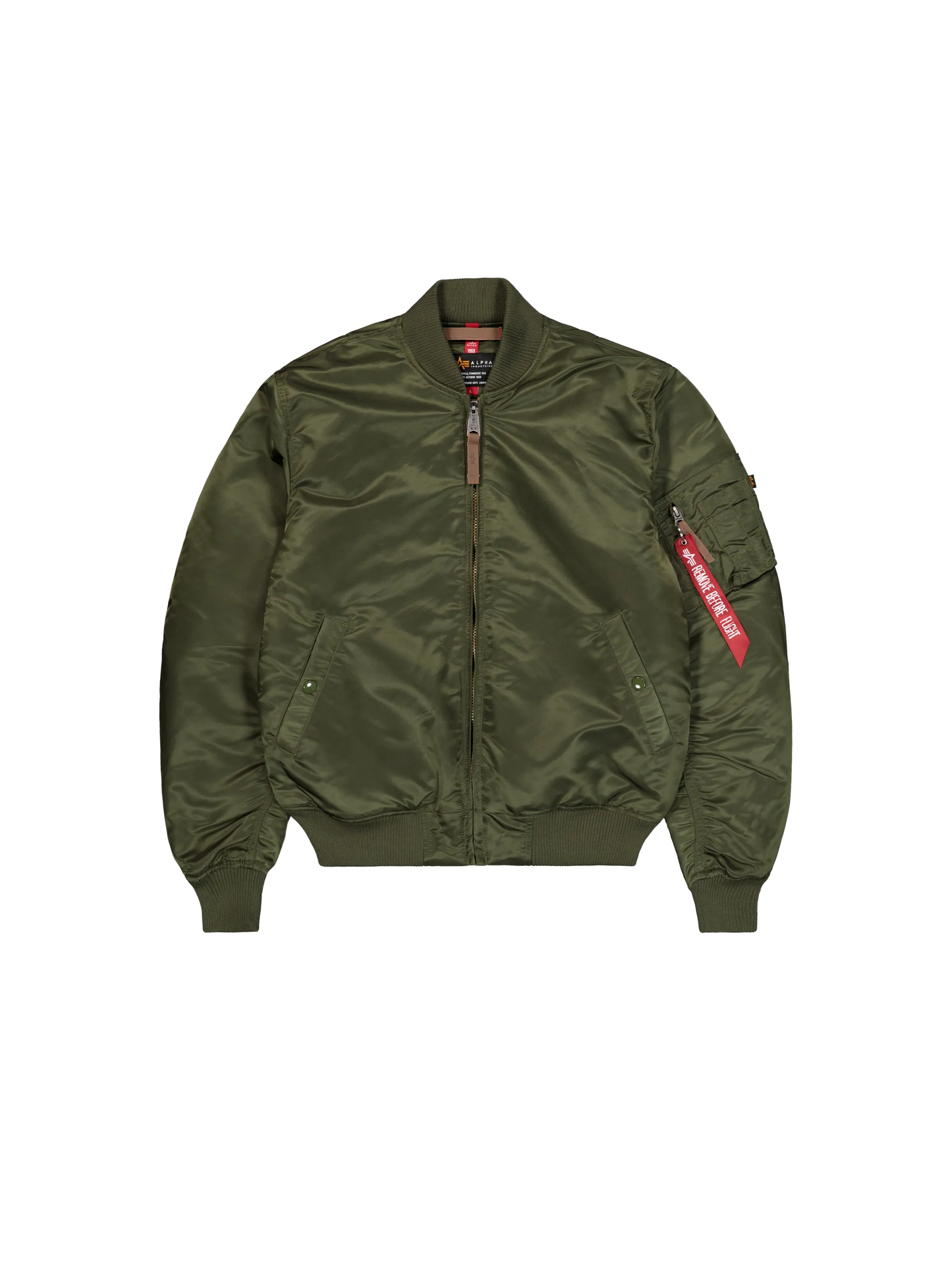 Alpha Industries MA-1 VF 59 Bomberjacke Herren Slim Fit – wasserabweisende Nylonjacke in Schwarz mit Utility Pocket, bluepalm.ch Schweiz