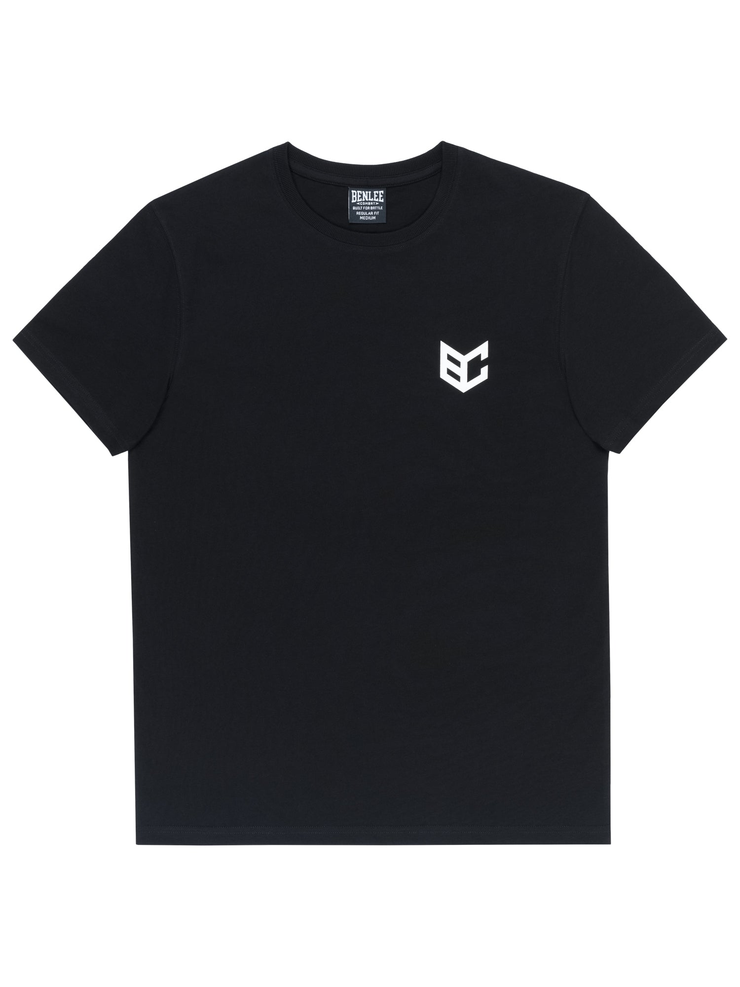 Schwarzes BENLEE Herren T-Shirt mit kleinem Logo-Druck auf der Brust.