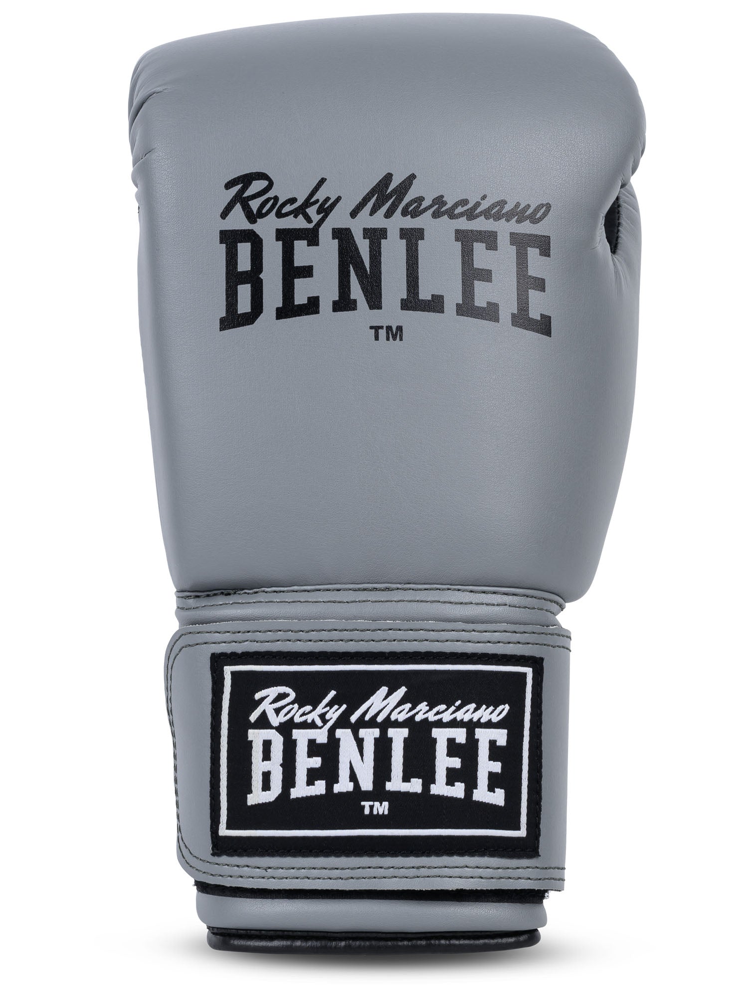 Graue BENLEE Rodney Boxhandschuhe in Schwarz-Grau.