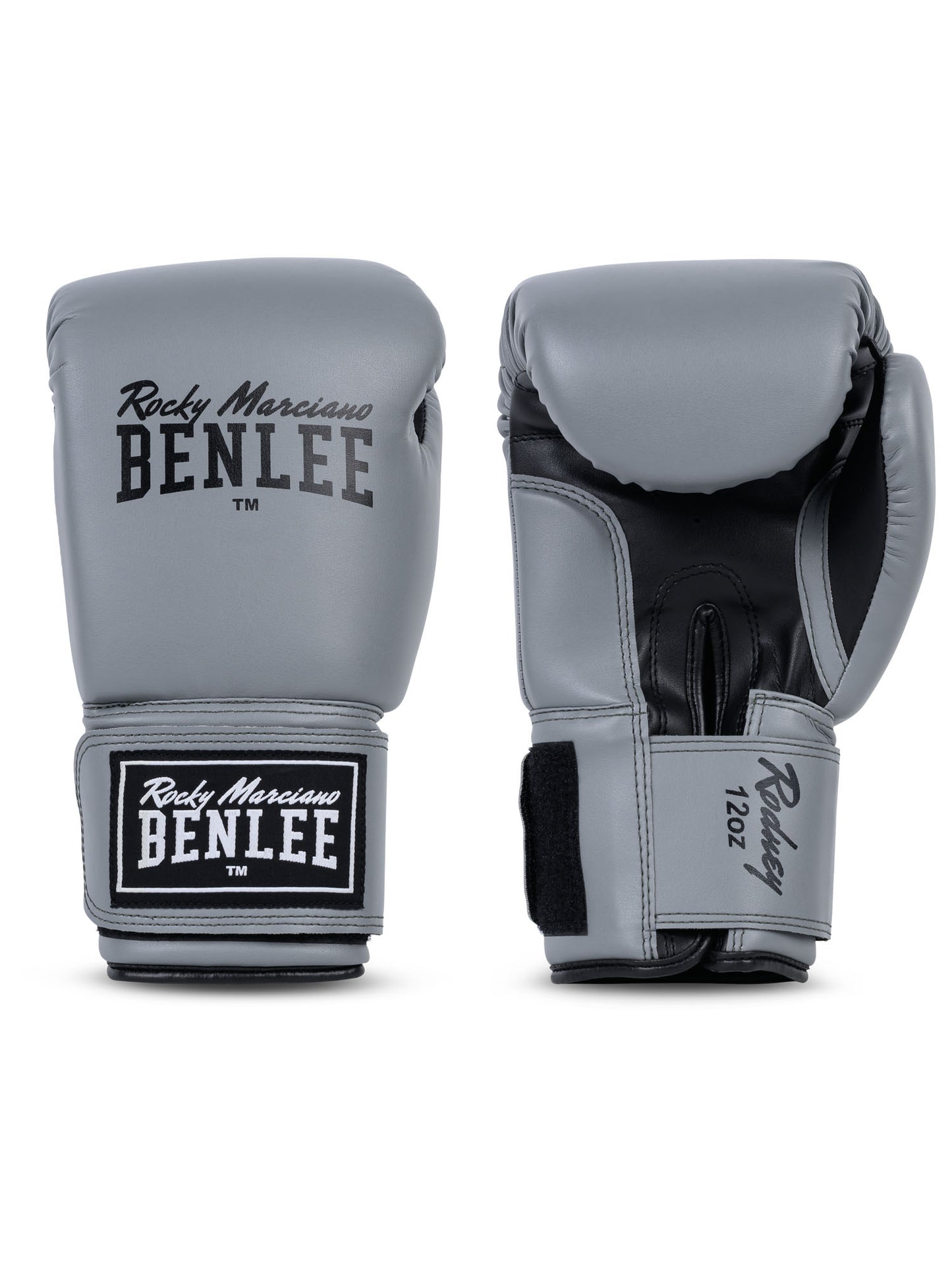 Graue BENLEE Rodney Boxhandschuhe Paaransicht in Schwarz-Grau.