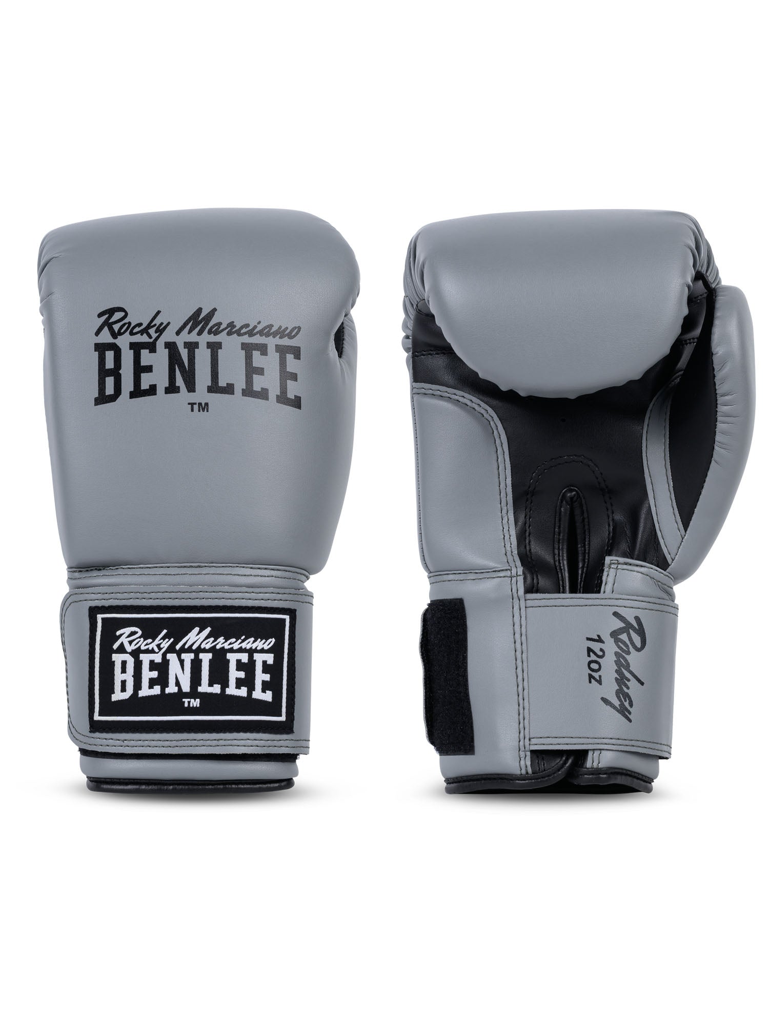 Graue BENLEE Rodney Boxhandschuhe Paaransicht in Schwarz-Grau.
