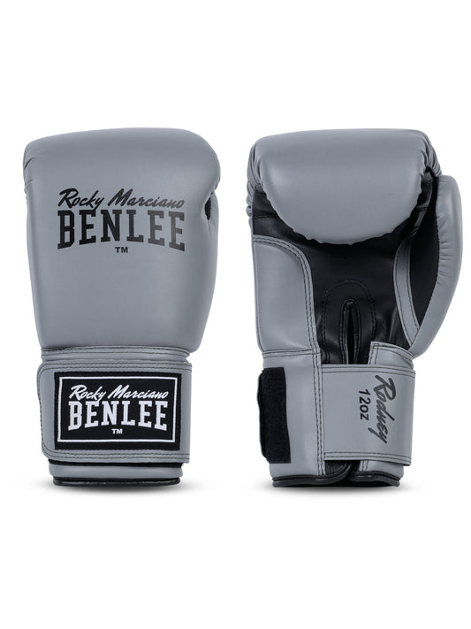 Graue BENLEE Rodney Boxhandschuhe Paaransicht in Schwarz-Grau.