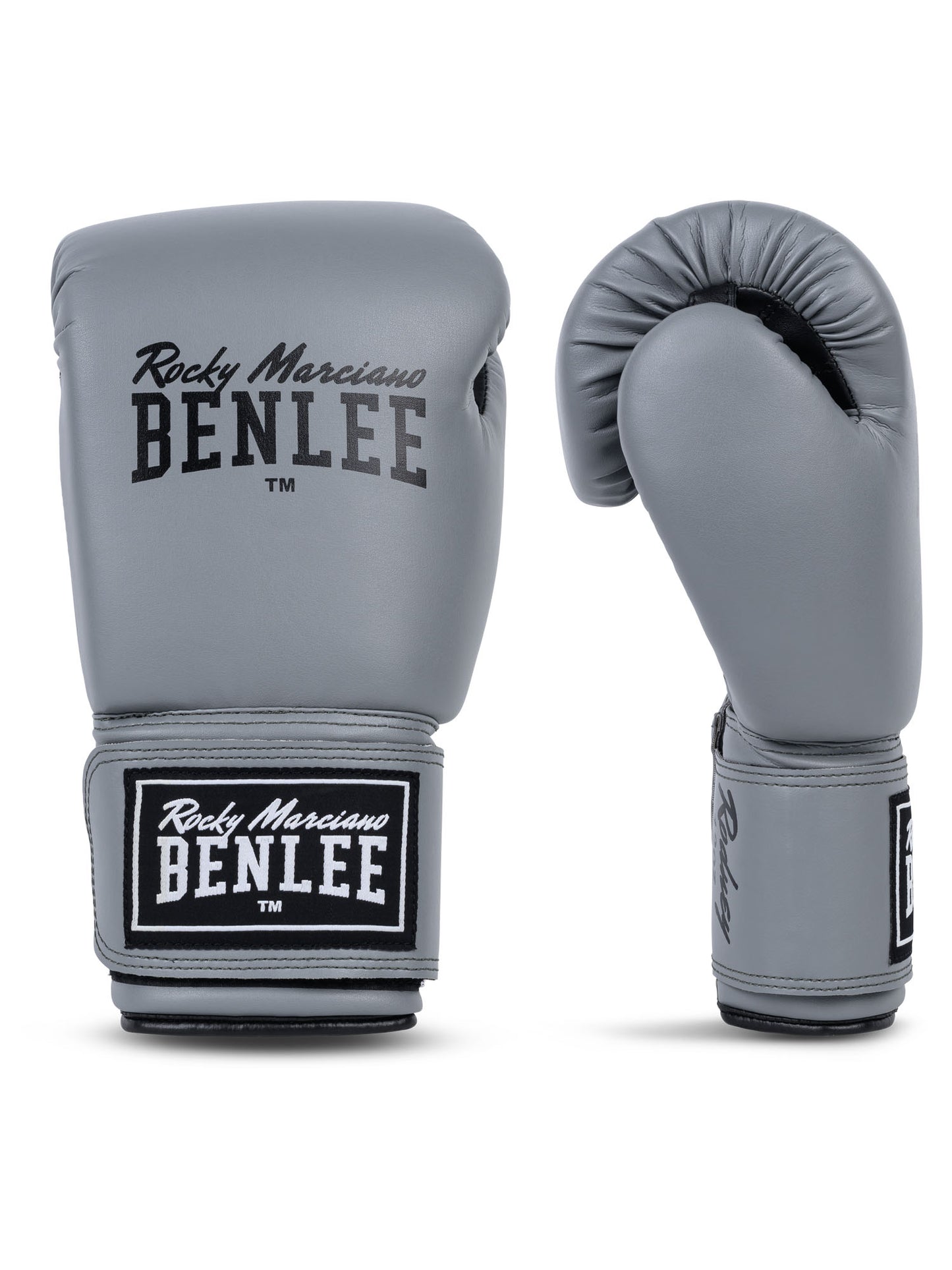 Graue BENLEE Rodney Boxhandschuhe Paaransicht in Schwarz-Grau.