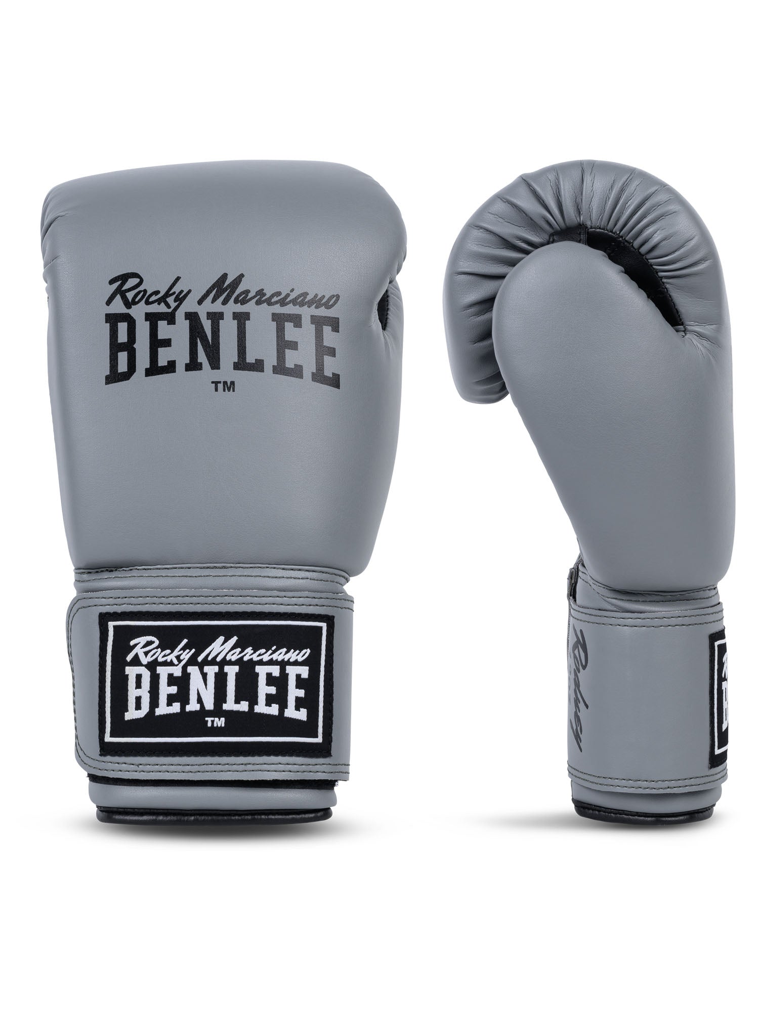 Graue BENLEE Rodney Boxhandschuhe Paaransicht in Schwarz-Grau.