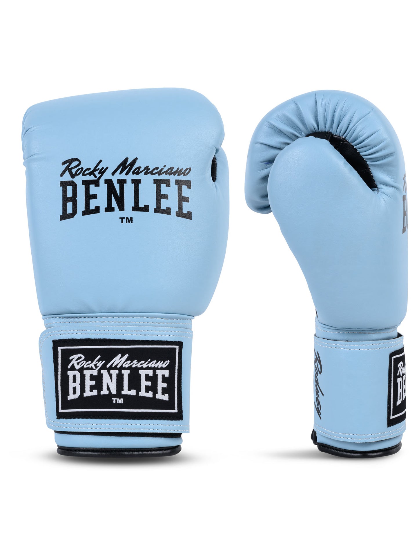 BENLEE Rodney Boxhandschuhe in Powder Blue-Schwarz.