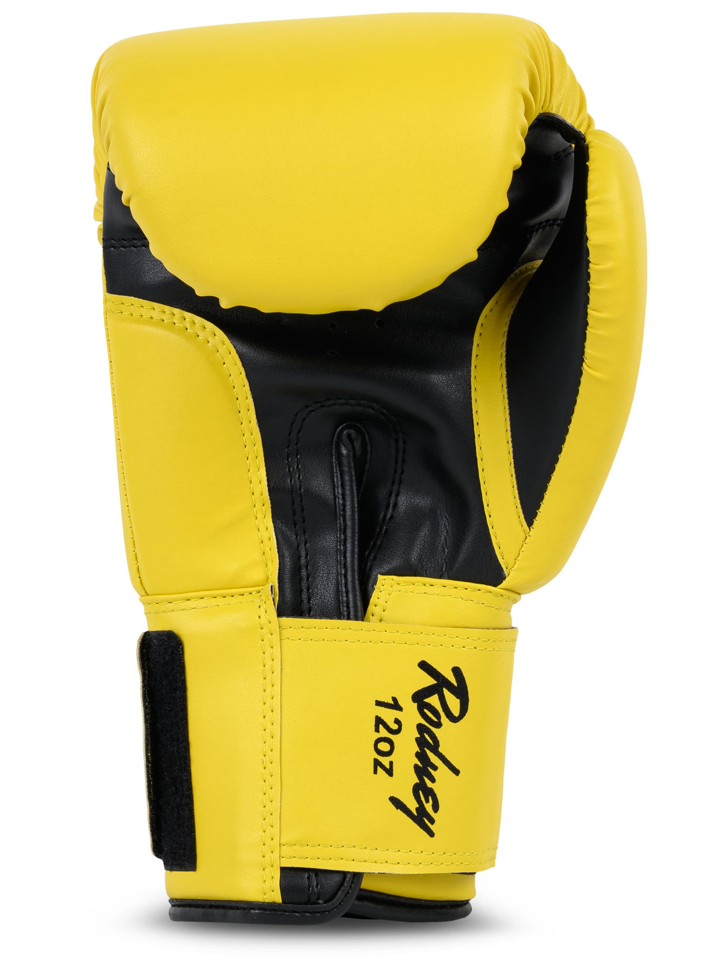 Innenansicht der gelb-schwarzen BENLEE Rodney Handschuhe.