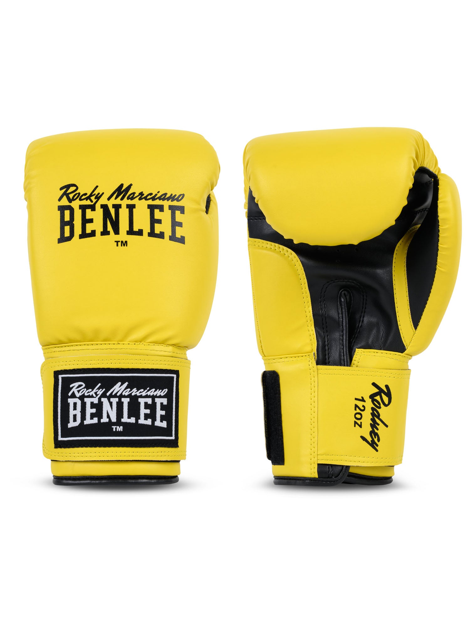 BENLEE Rodney Boxhandschuhe in Gelb-Schwarz.
