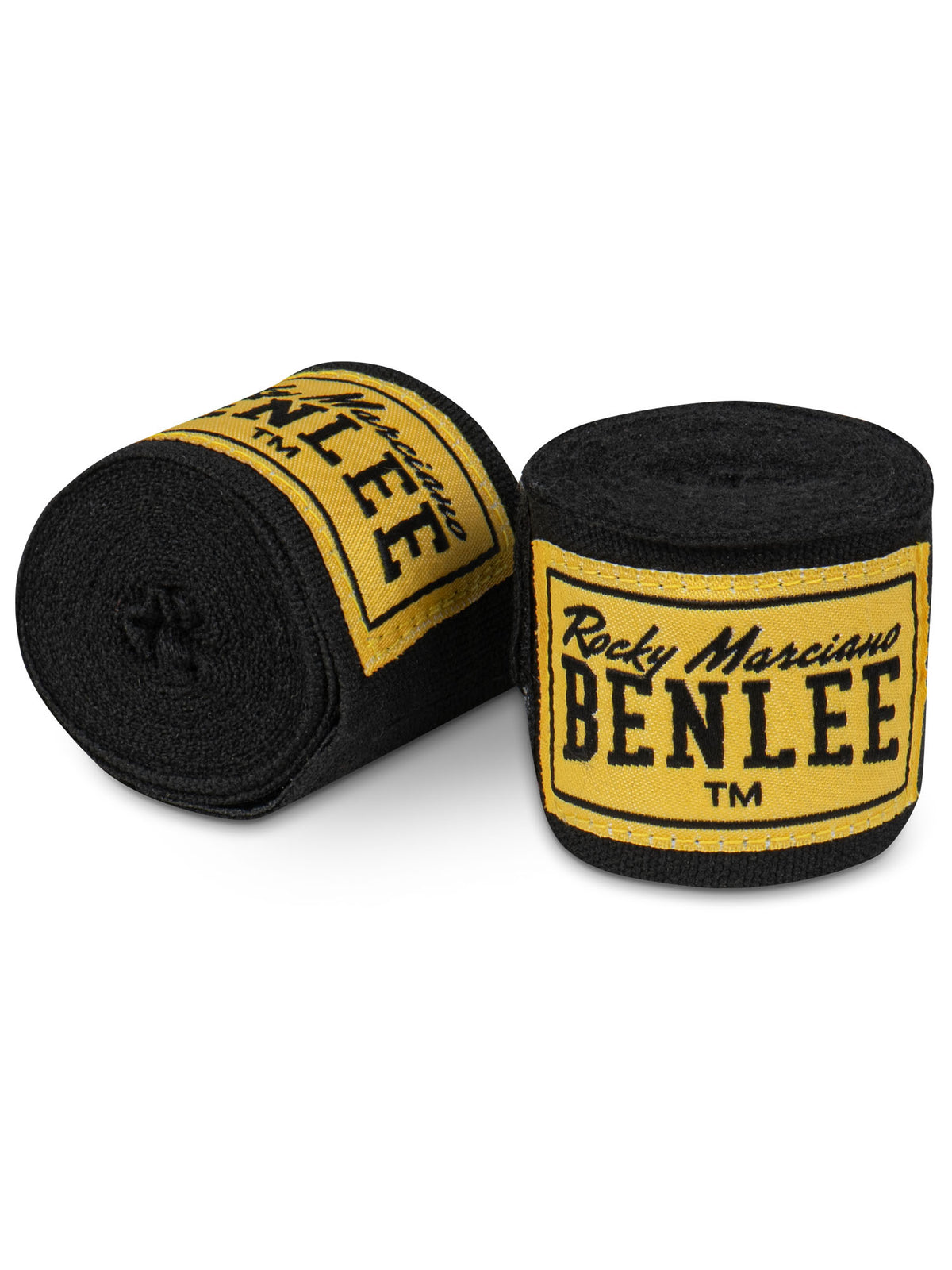 Benlee elastische Boxbandagen in Schwarz für Kampfsport und Gelenkschutz.