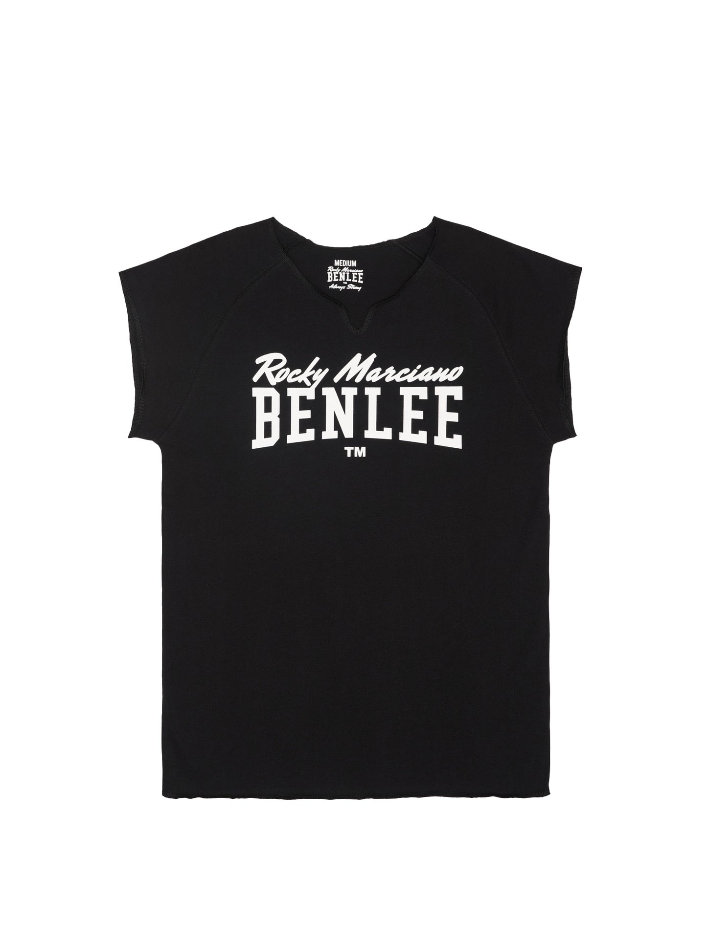 BENLEE Herren T-Shirt Schwarz mit Raglanärmeln und Logo-Print.