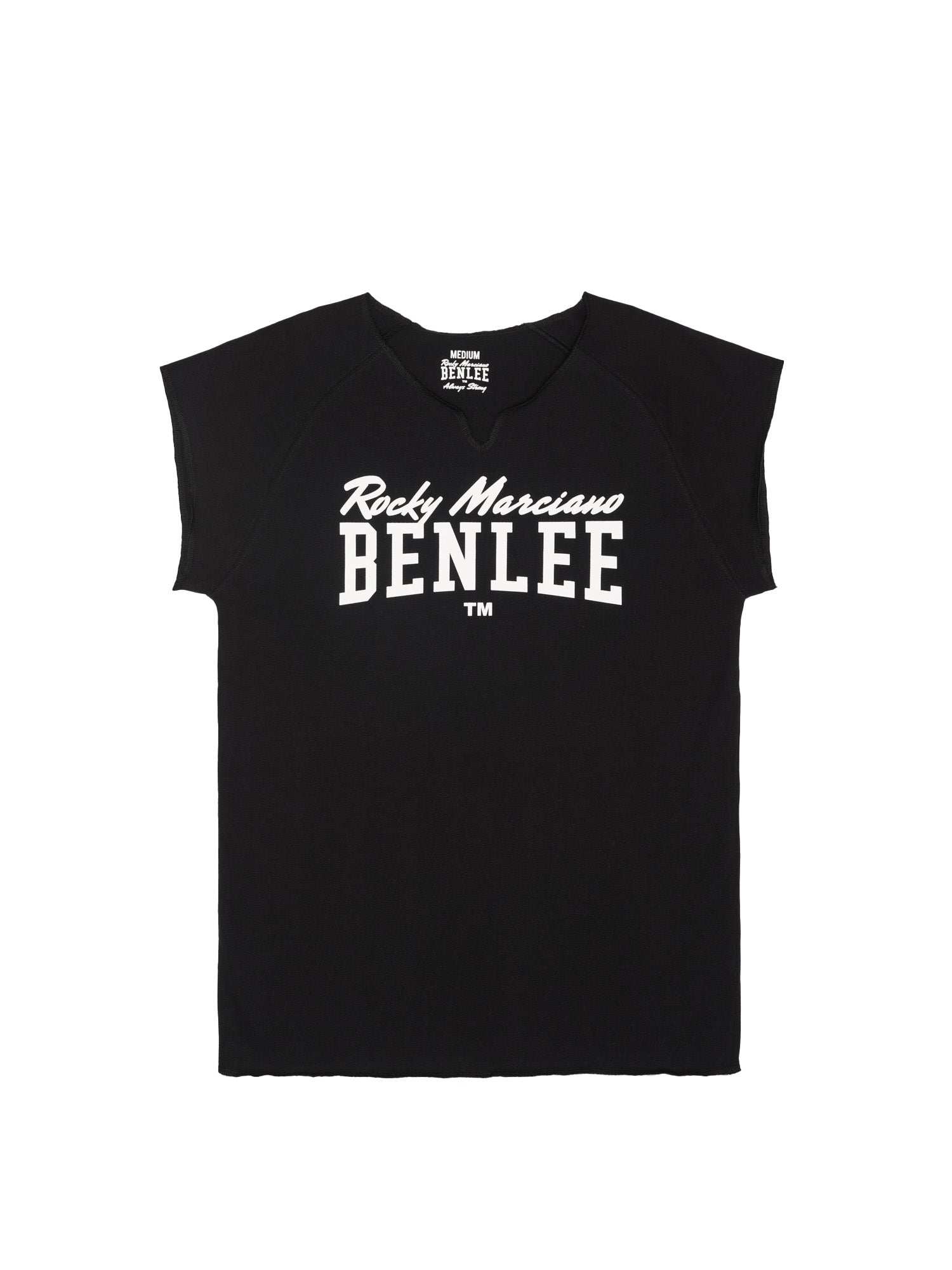 BENLEE Herren T-Shirt Schwarz mit Raglanärmeln und Logo-Print.