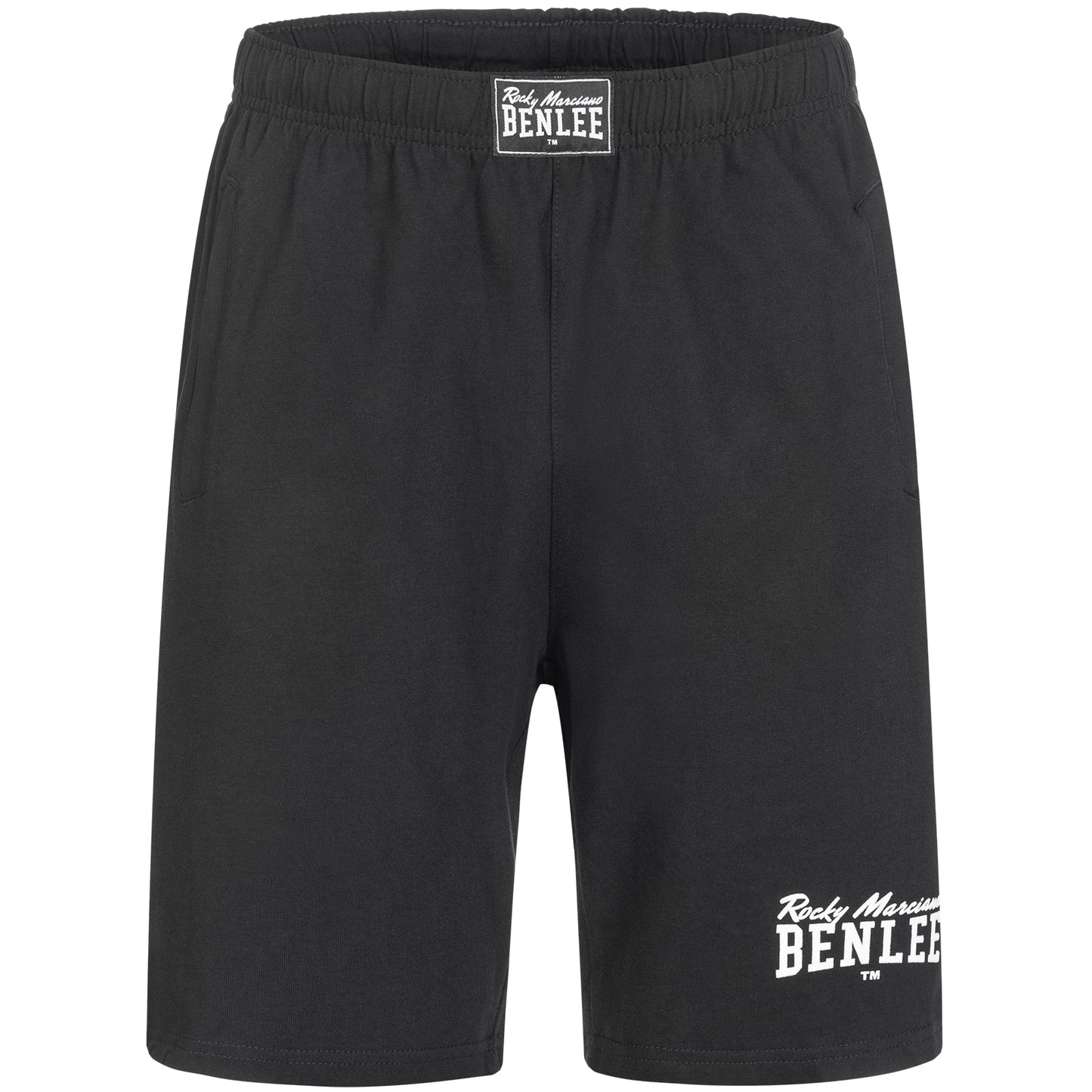 BENLEE Herren Shorts schwarz, normale Passform, Jersey Baumwolle mit Logo