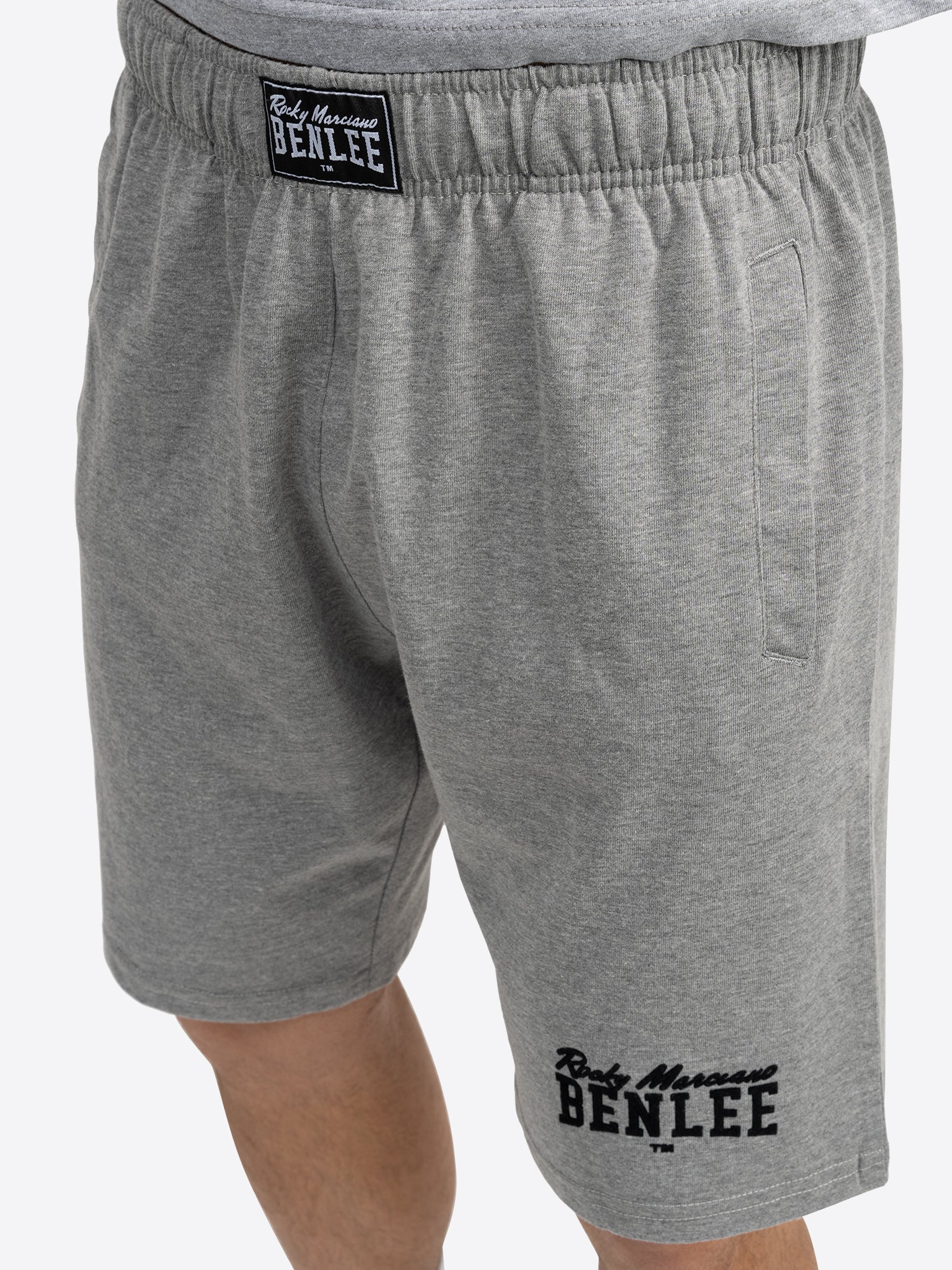 BENLEE Herren Shorts marl grey, normale Passform, Jersey Baumwolle mit Logo