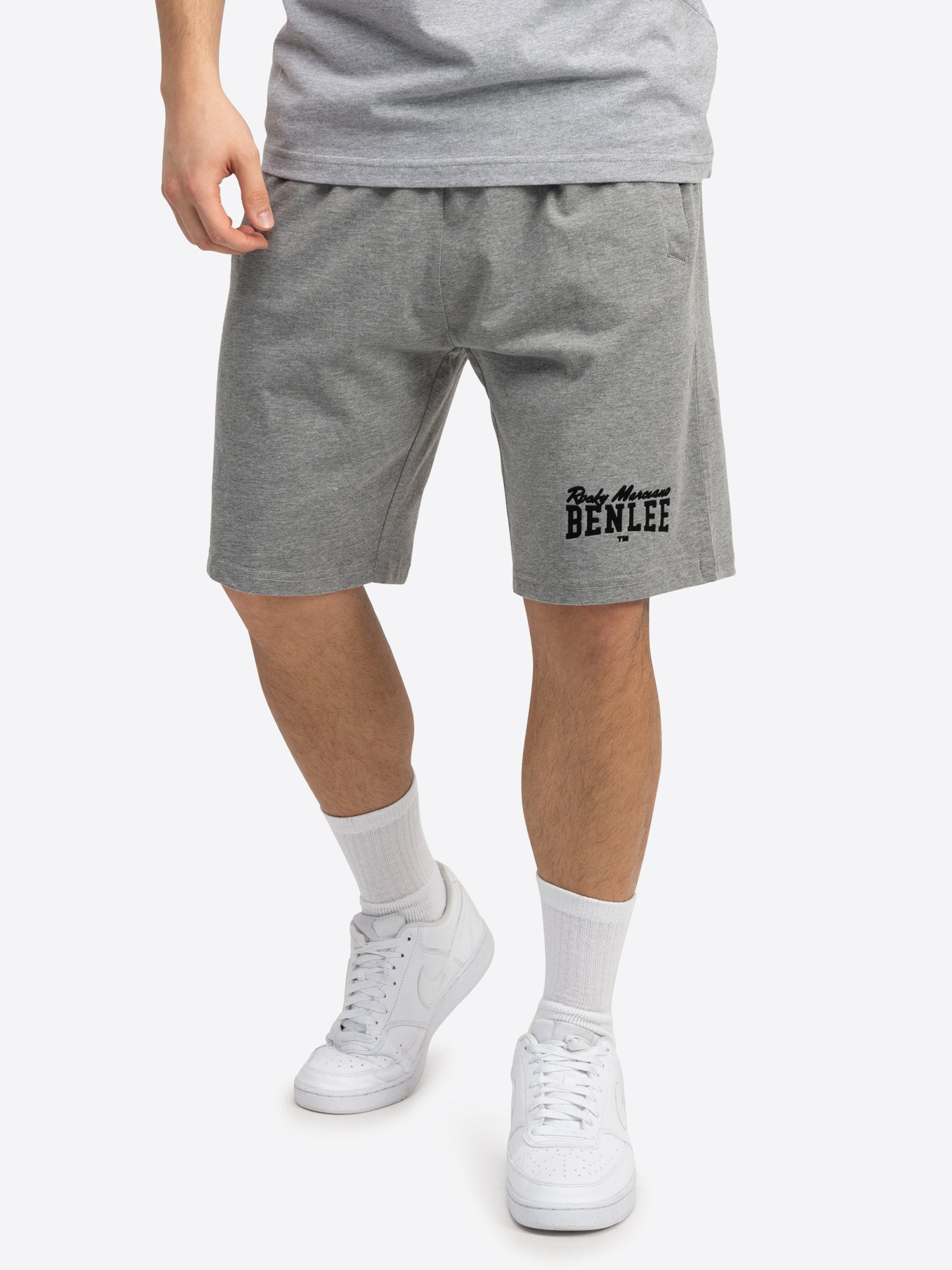BENLEE Herren Shorts marl grey, normale Passform, Jersey Baumwolle mit Logo