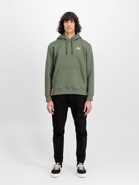 Alpha Industries Basic Hoody Small Logo - dark olive