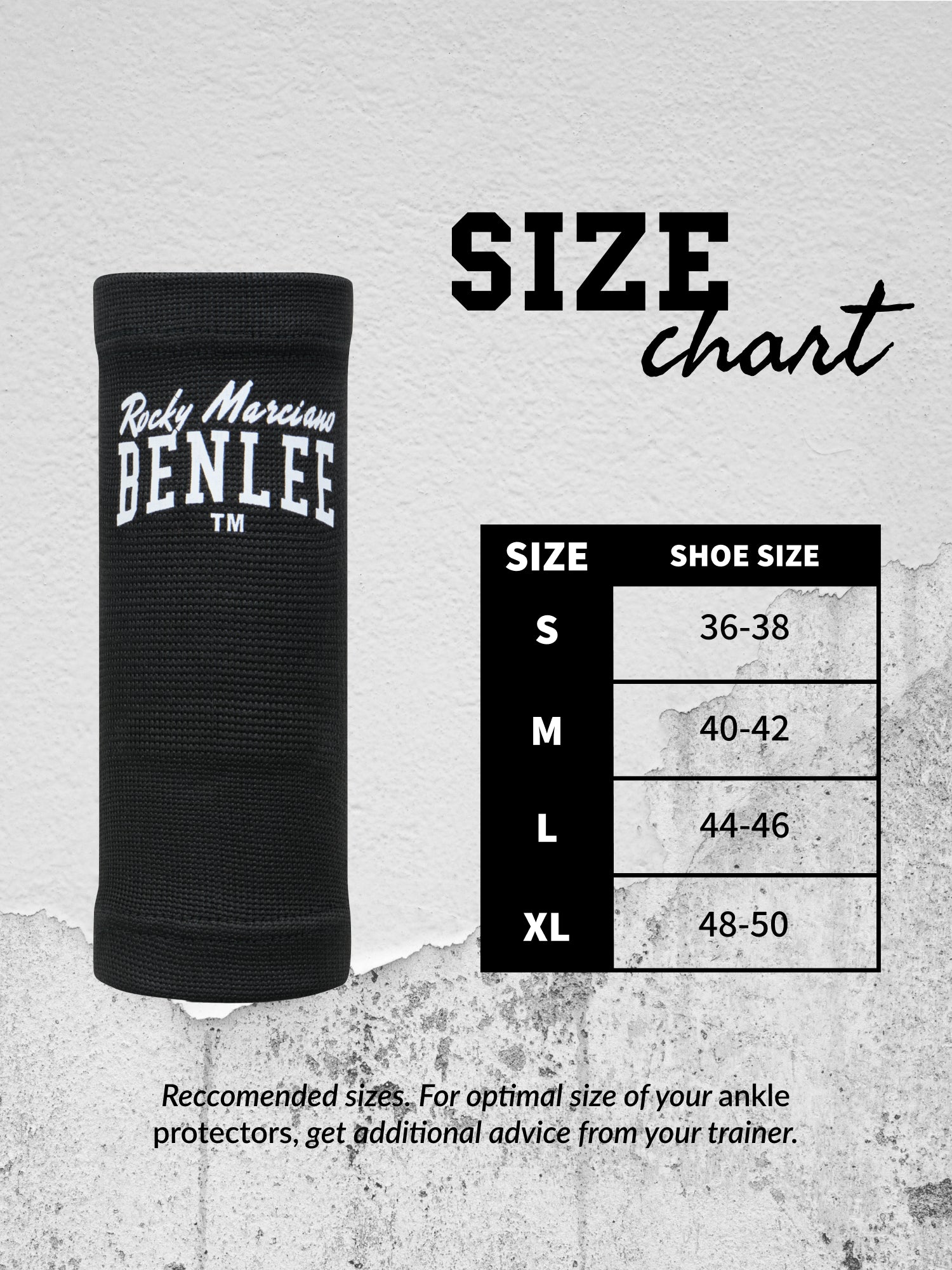 BENLEE Fussgelenkschoner Ankle in Schwarz – Elastische Bandagen zur Stabilisierung des Sprunggelenks für MMA und Thaiboxen.