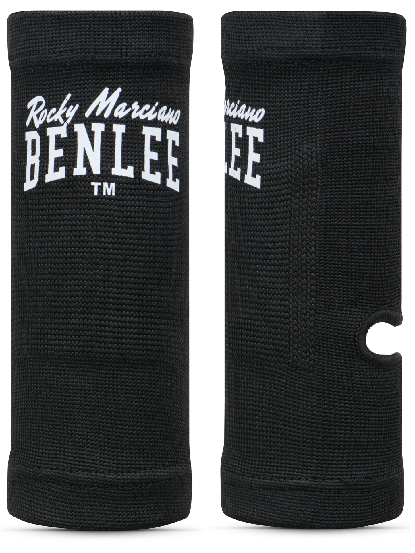 BENLEE Fussgelenkschoner Ankle in Schwarz – Elastische Bandagen zur Stabilisierung des Sprunggelenks für MMA und Thaiboxen.
