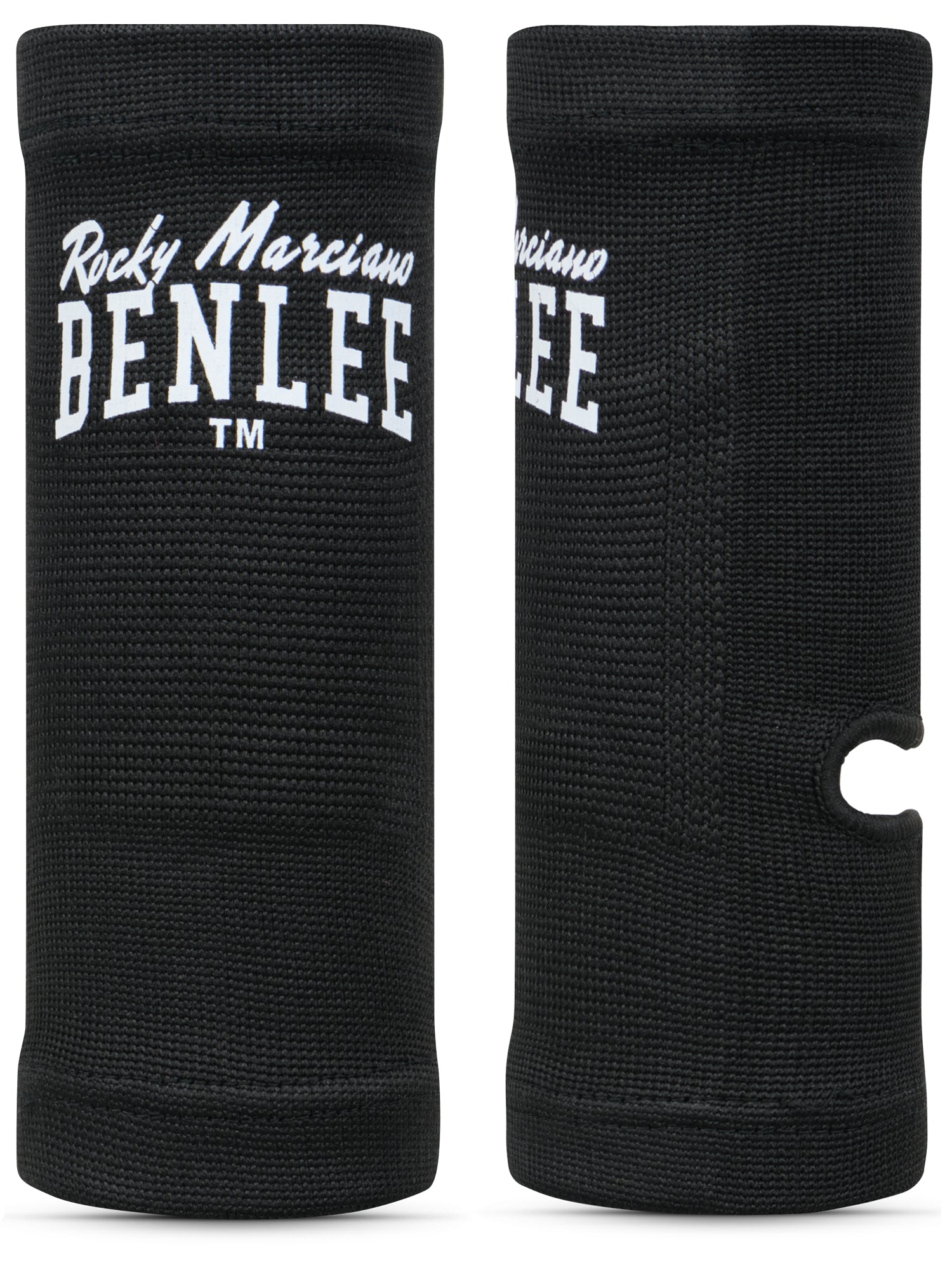 BENLEE Fussgelenkschoner Ankle in Schwarz – Elastische Bandagen zur Stabilisierung des Sprunggelenks für MMA und Thaiboxen.