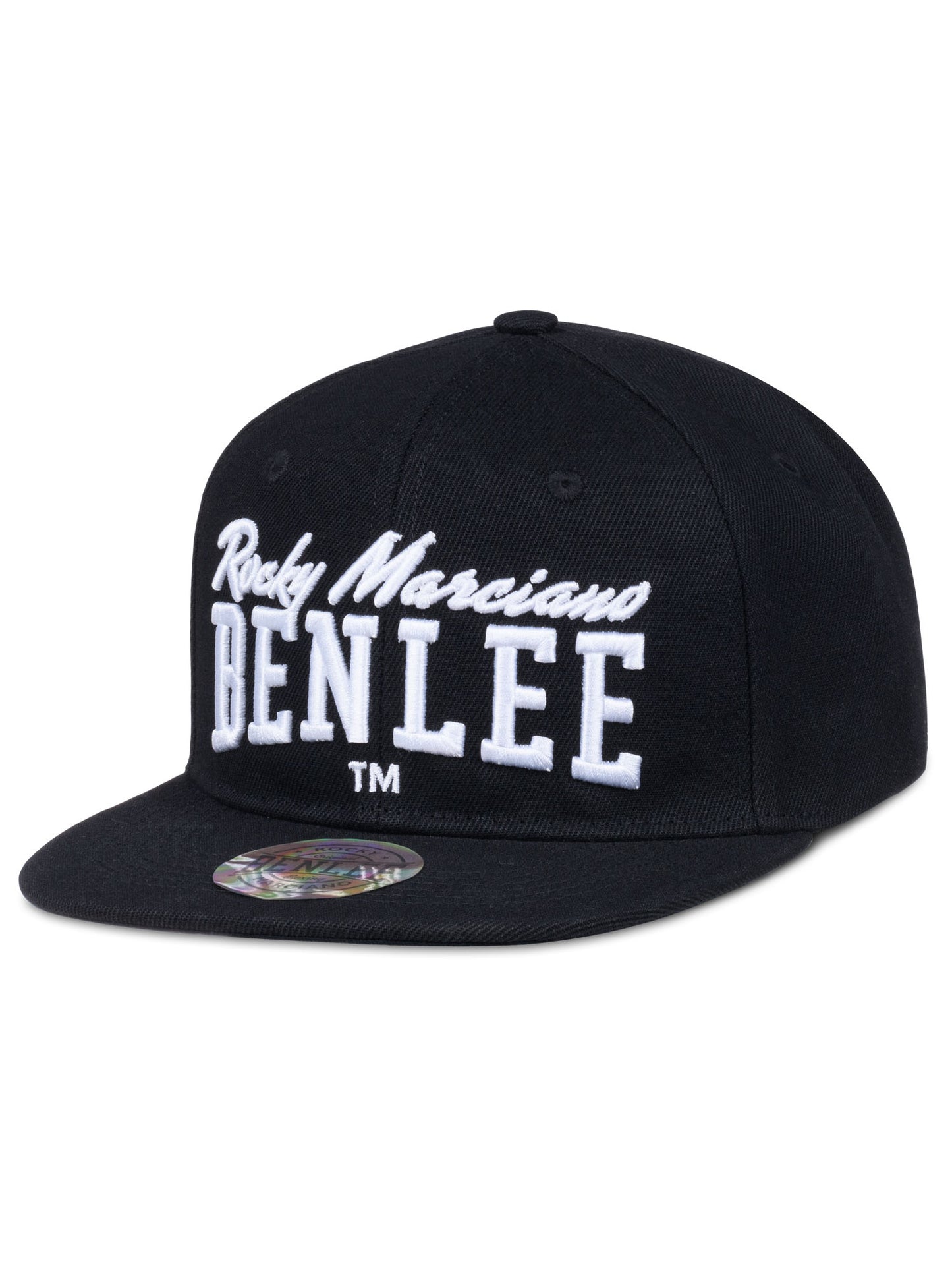Schwarze BENLEE Snapback Cap mit Logo-Stickerei, verstellbar, Einheitsgrösse