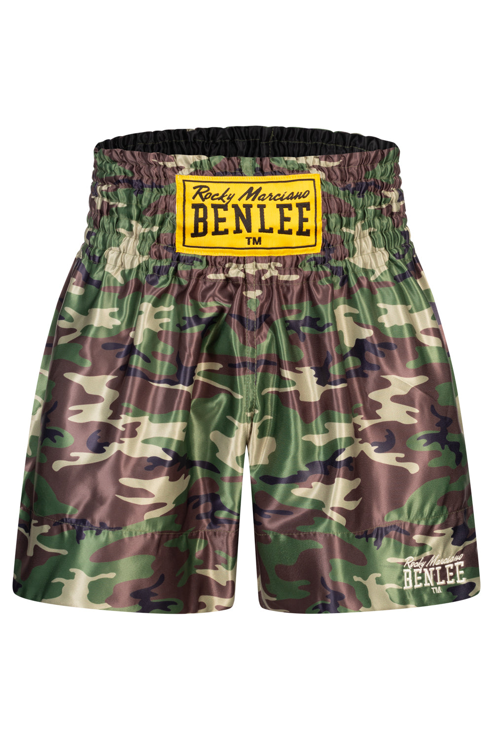 BENLEE Thaibox Shorts Camo Woodland mit elastischem Bund und Logo