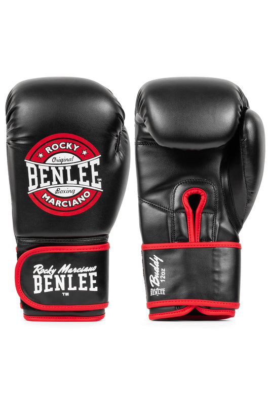 BENLEE 199168 Boxhandschuhe aus Kunstleder - Buddy Schwarz