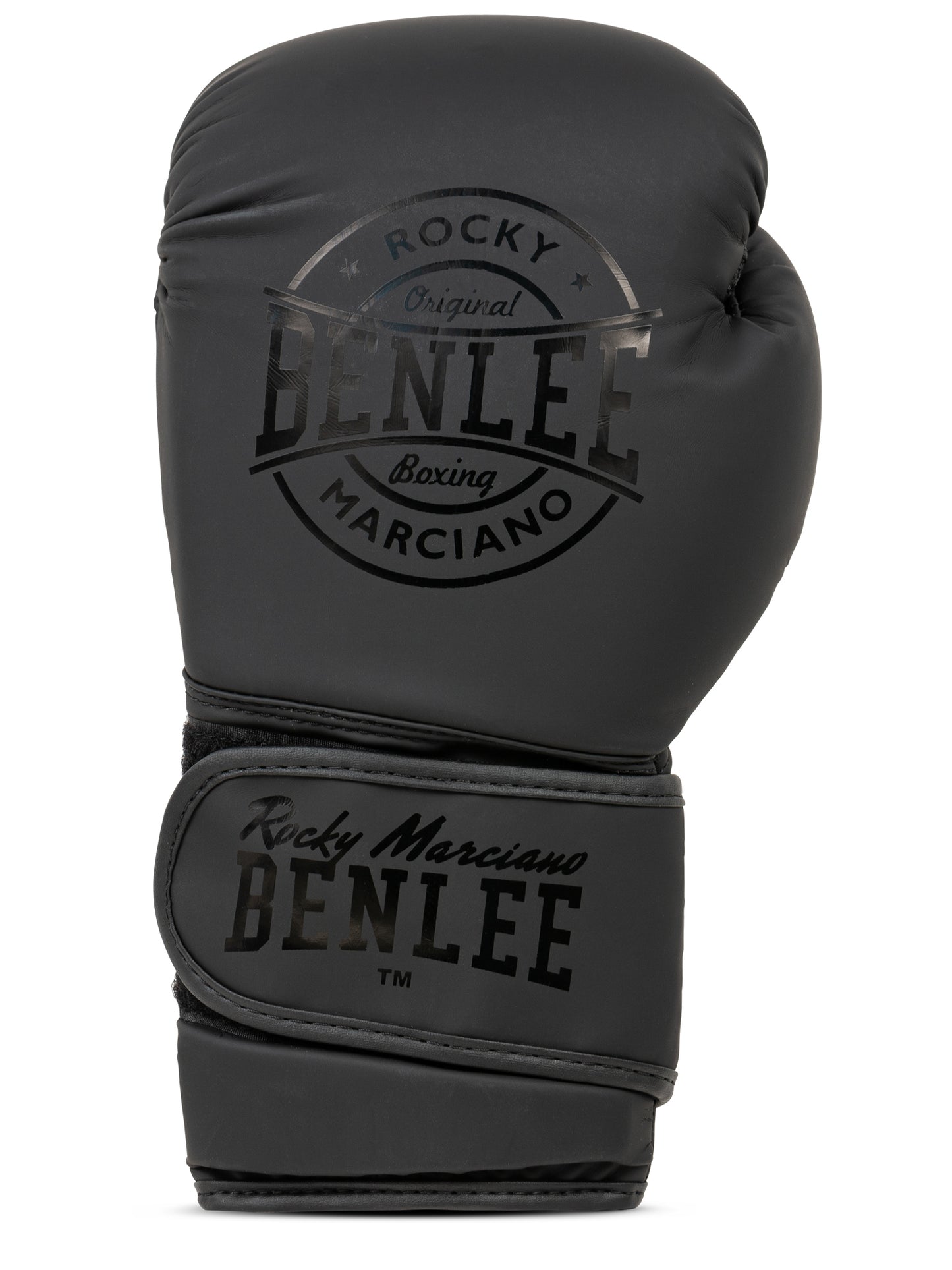 BENLEE NERO Boxhandschuhe aus mattem Kunstleder mit dicker Polsterung und breitem Klettverschluss.