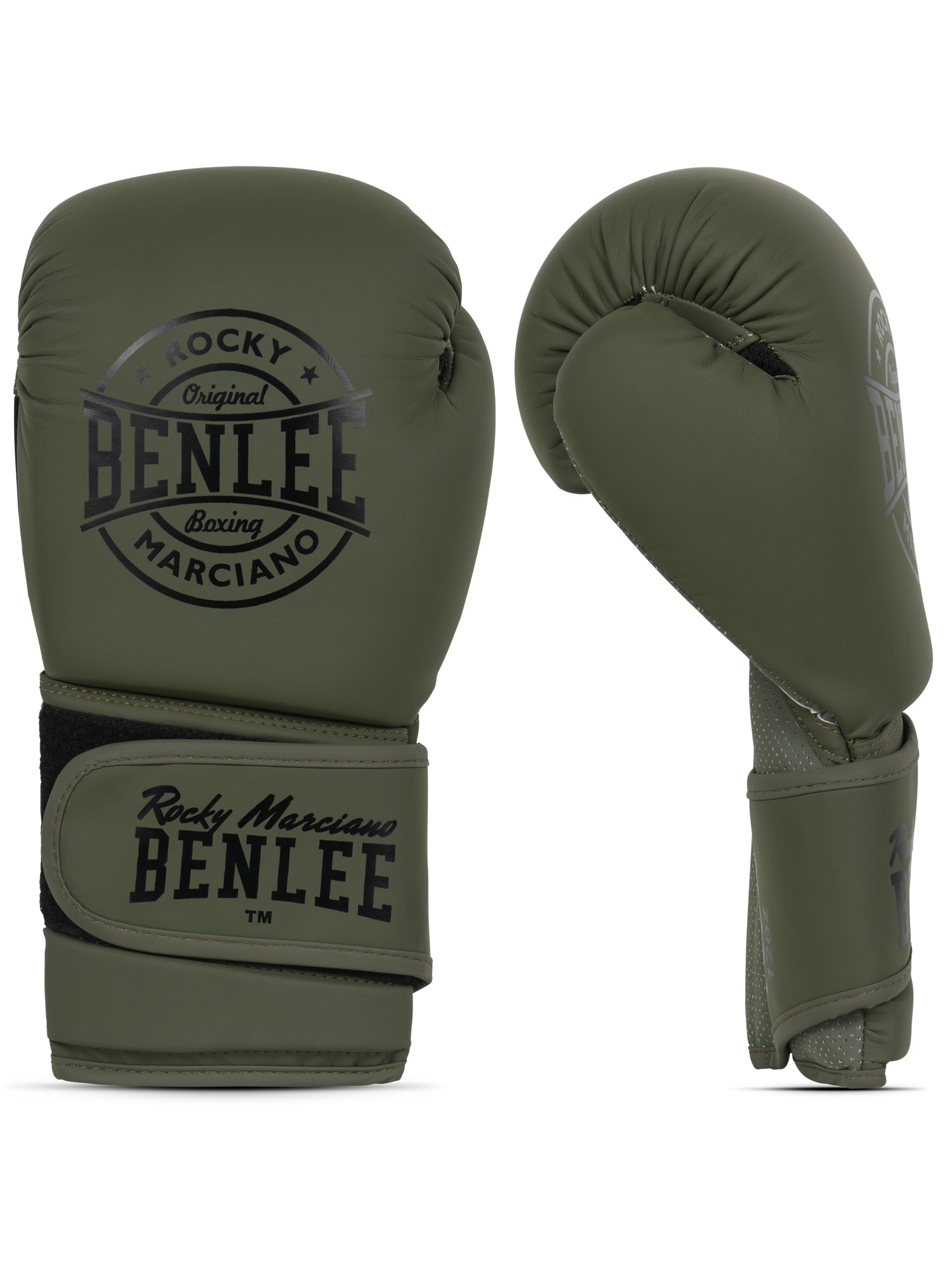 BENLEE NERO Boxhandschuhe aus mattem Kunstleder mit dicker Polsterung und breitem Klettverschluss.