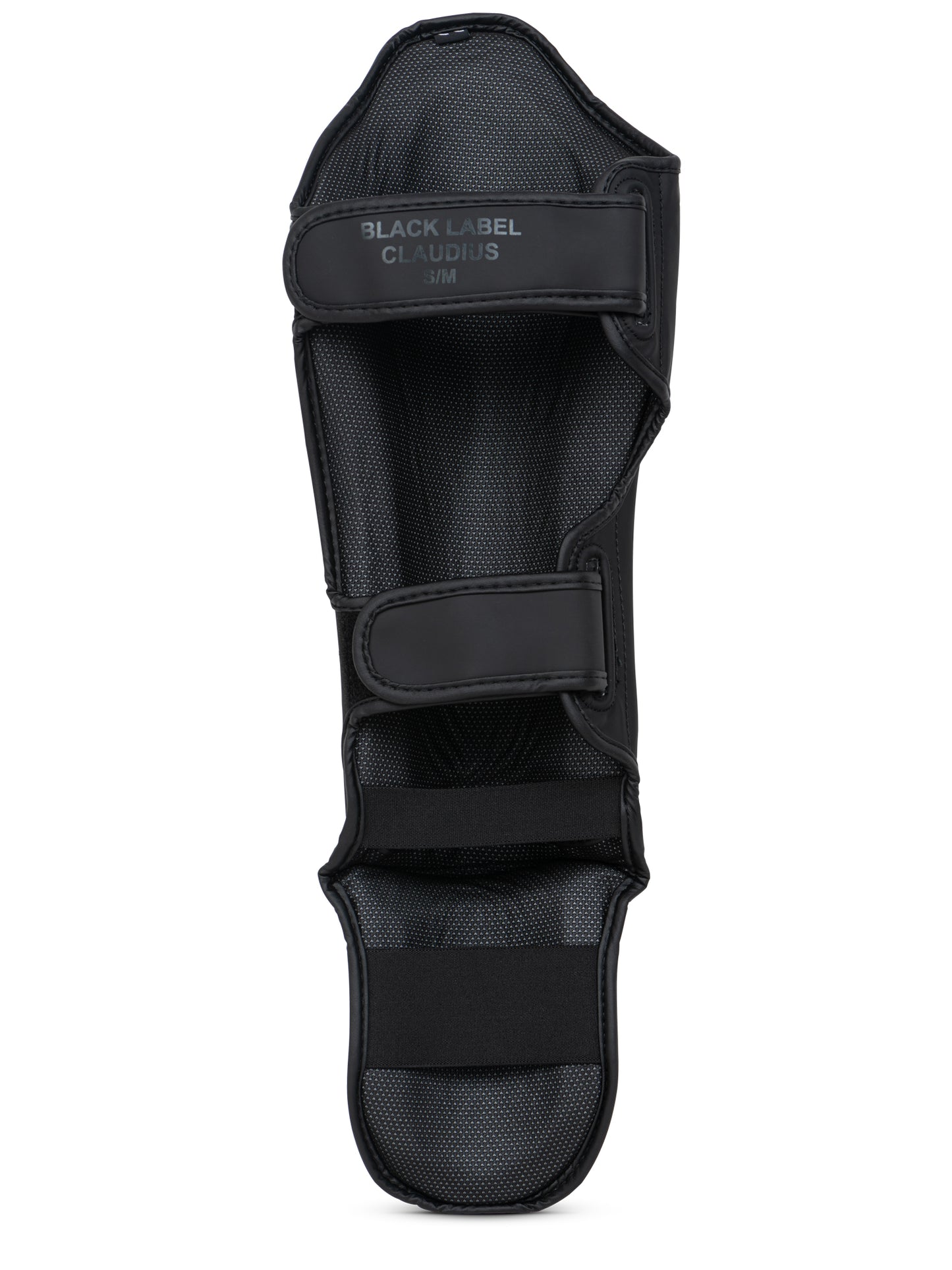 BENLEE Schienbeinschoner BLACK LABEL NERO aus Kunstleder, gepolstert für Kickboxen und MMA Training