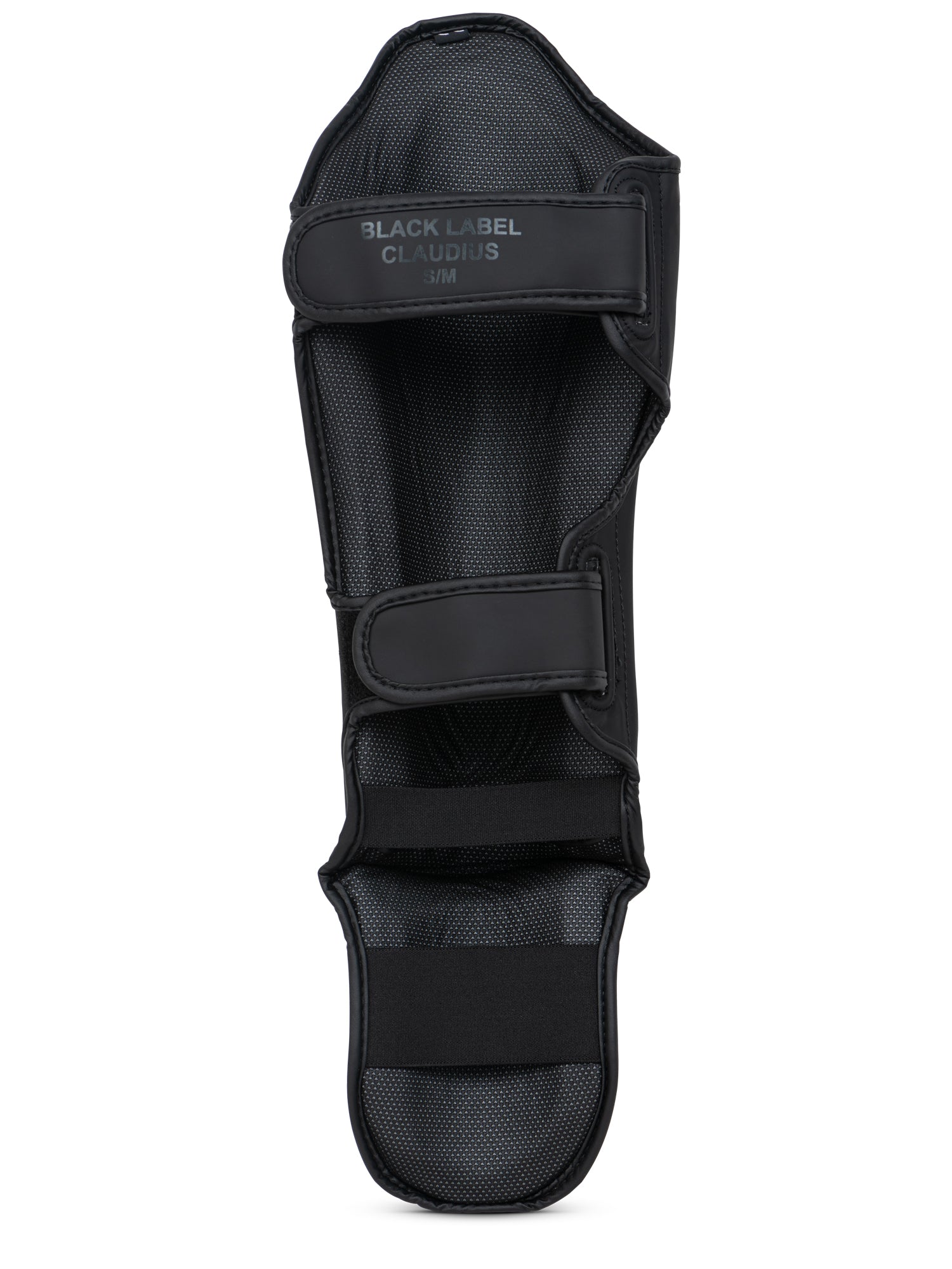 BENLEE Schienbeinschoner BLACK LABEL NERO aus Kunstleder, gepolstert für Kickboxen und MMA Training