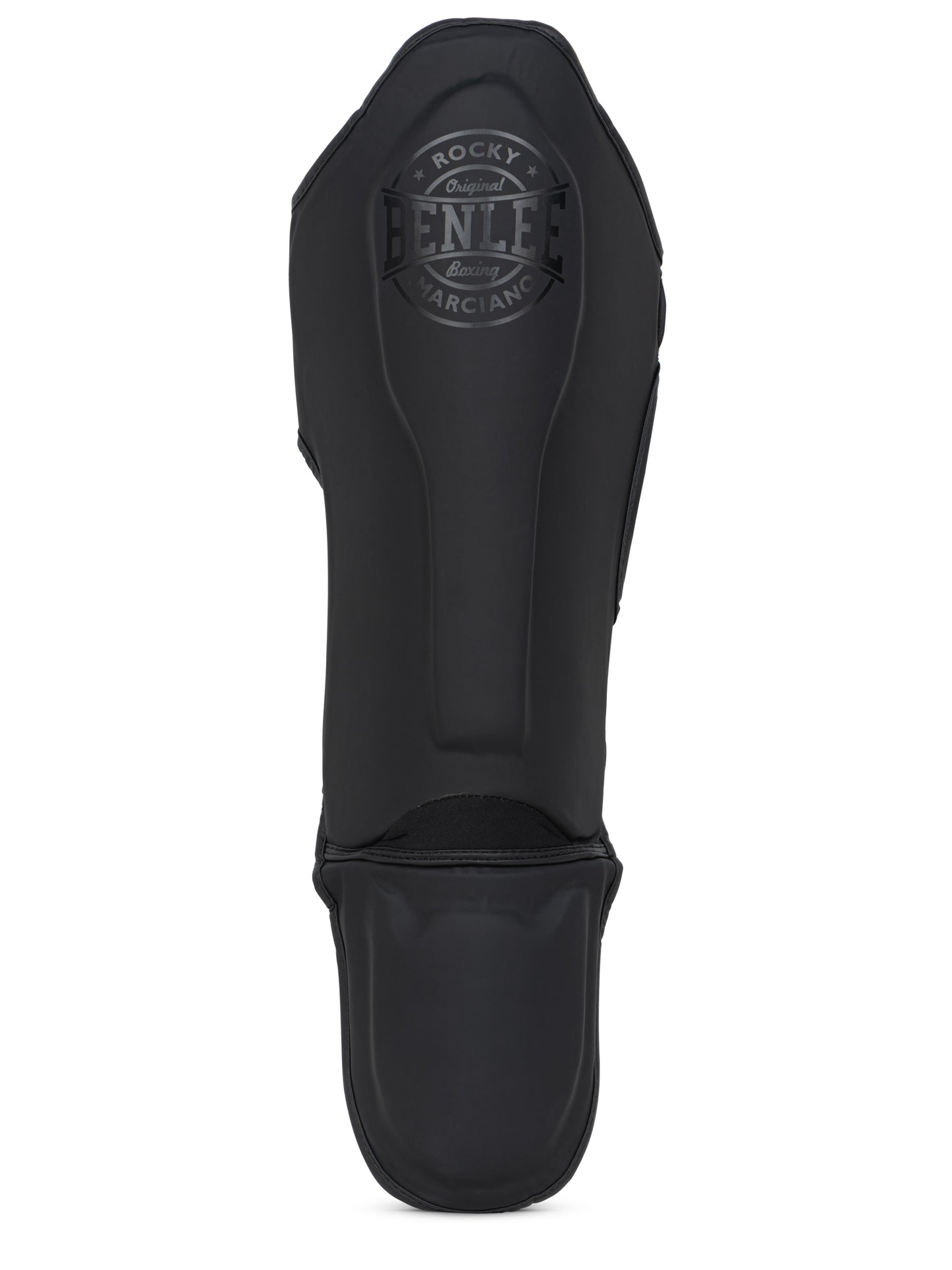 BENLEE Schienbeinschoner BLACK LABEL NERO aus Kunstleder, gepolstert für Kickboxen und MMA Training