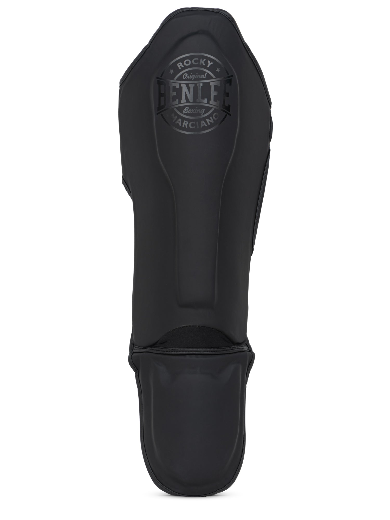 BENLEE Schienbeinschoner BLACK LABEL NERO aus Kunstleder, gepolstert für Kickboxen und MMA Training