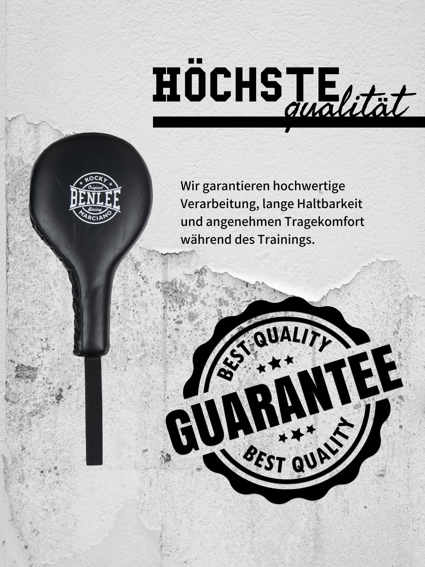 BENLEE Paddles VENTO Trainingspaddel zur Verbesserung von Genauigkeit und Geschwindigkeit beim Boxtraining mit Handschlaufen für sicheren Halt