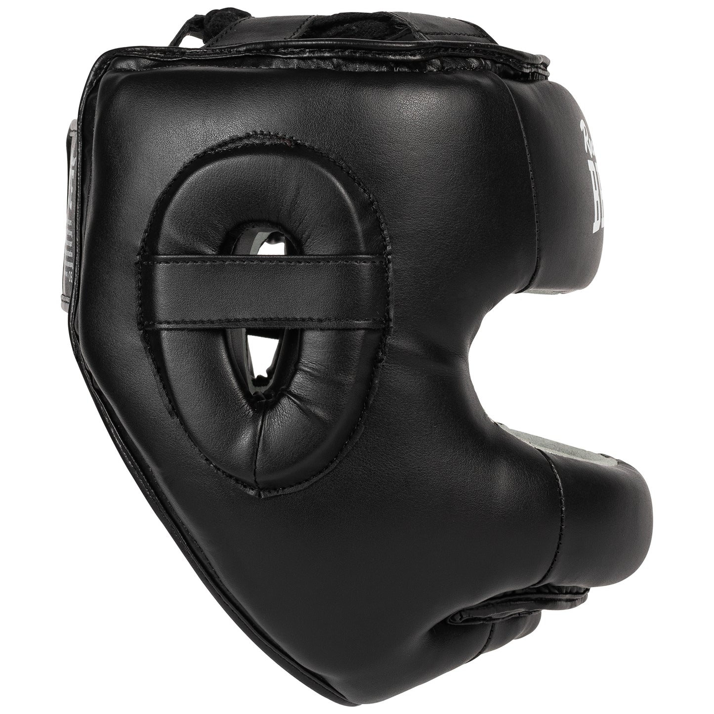 BENLEE Facesaver Kopfschutz Schwarz: Professioneller Box-Gesichtsschutz aus Kunstleder für sicheres Sparring.