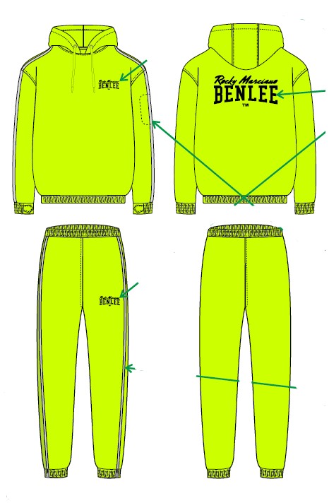 BENLEE 199329 Caldon Heavy Saunaanzug Neon Gelb