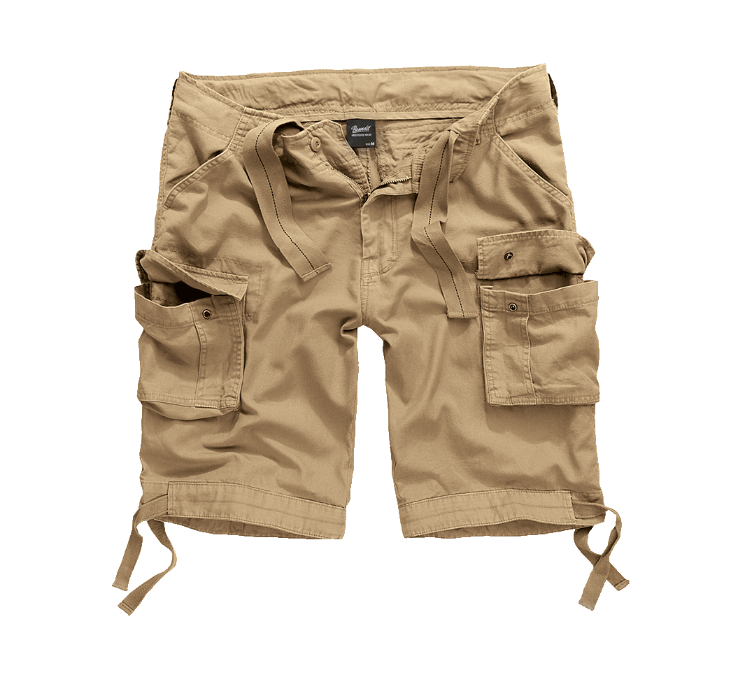 Brandit Urban Legend Shorts Beige Cargo-Shorts für Herren mit Beintaschen Vorderansicht