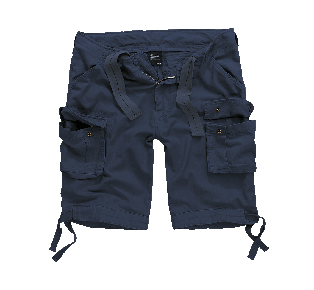 Brandit Urban Legend Shorts Navy Dunkelblaue Cargo-Shorts für Herren mit Beintaschen Vorderansicht