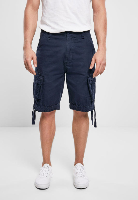 Brandit Urban Legend Shorts Navy Dunkelblaue Cargo-Shorts für Herren mit Beintaschen Vorderansicht