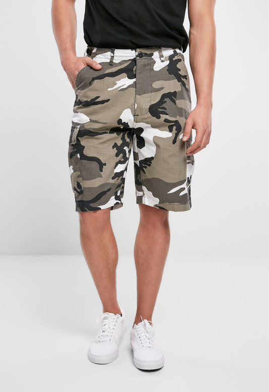 Brandit BDU Ripstop Shorts für Herren in Urban mit Beintaschen.